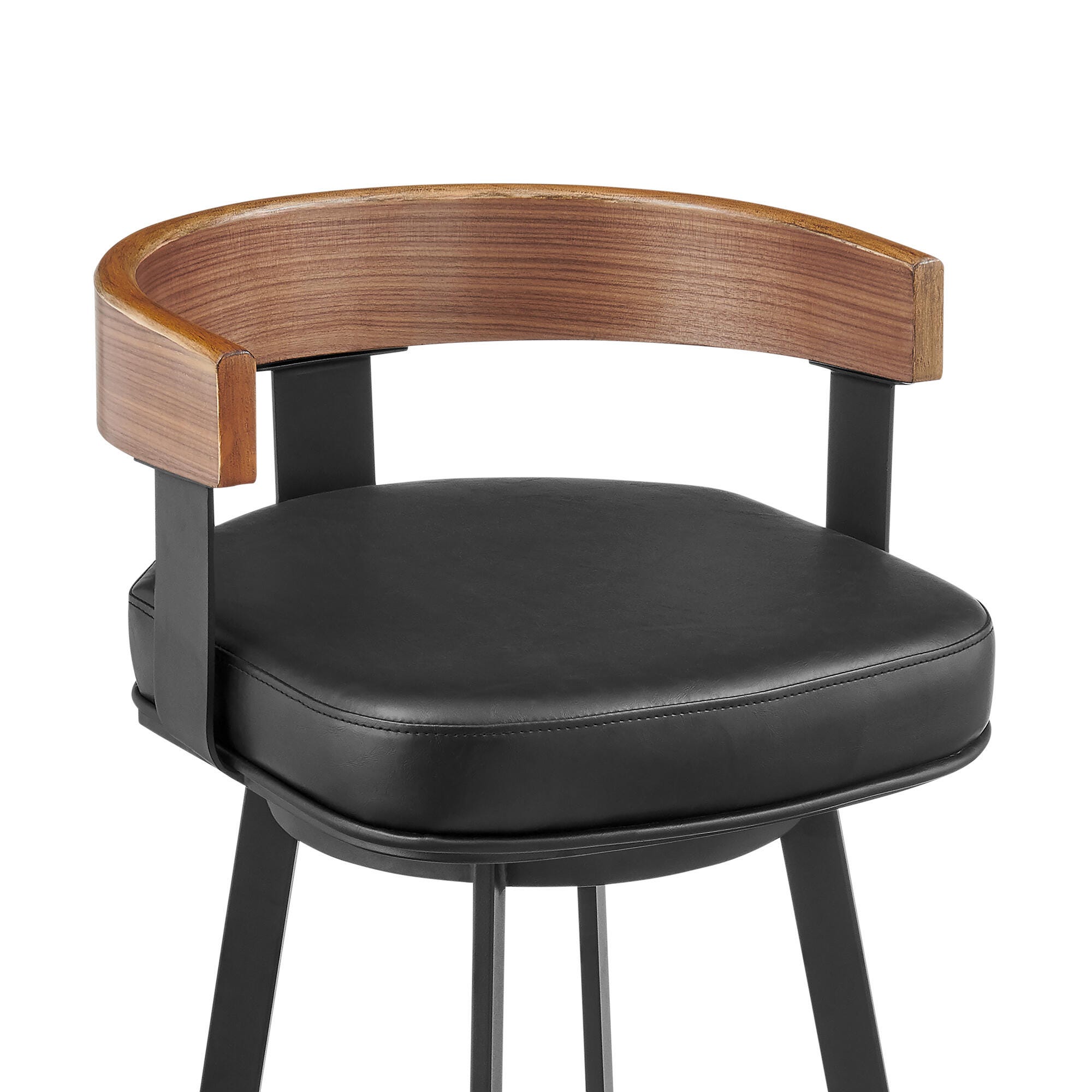 Idris Swivel Counter Height Bar Stool, Vintage Black, large