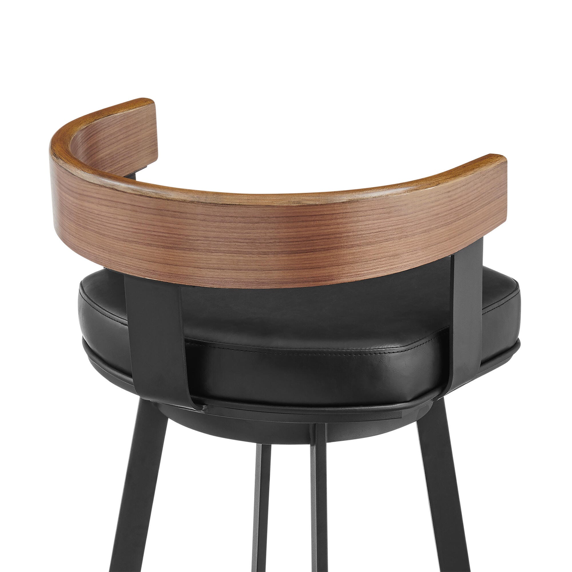 Idris Swivel Counter Height Bar Stool, Vintage Black, large