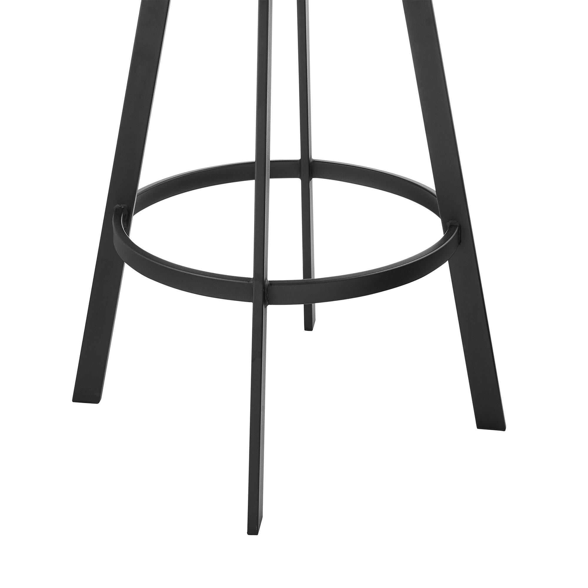 Idris Swivel Counter Height Bar Stool, Vintage Gray, large