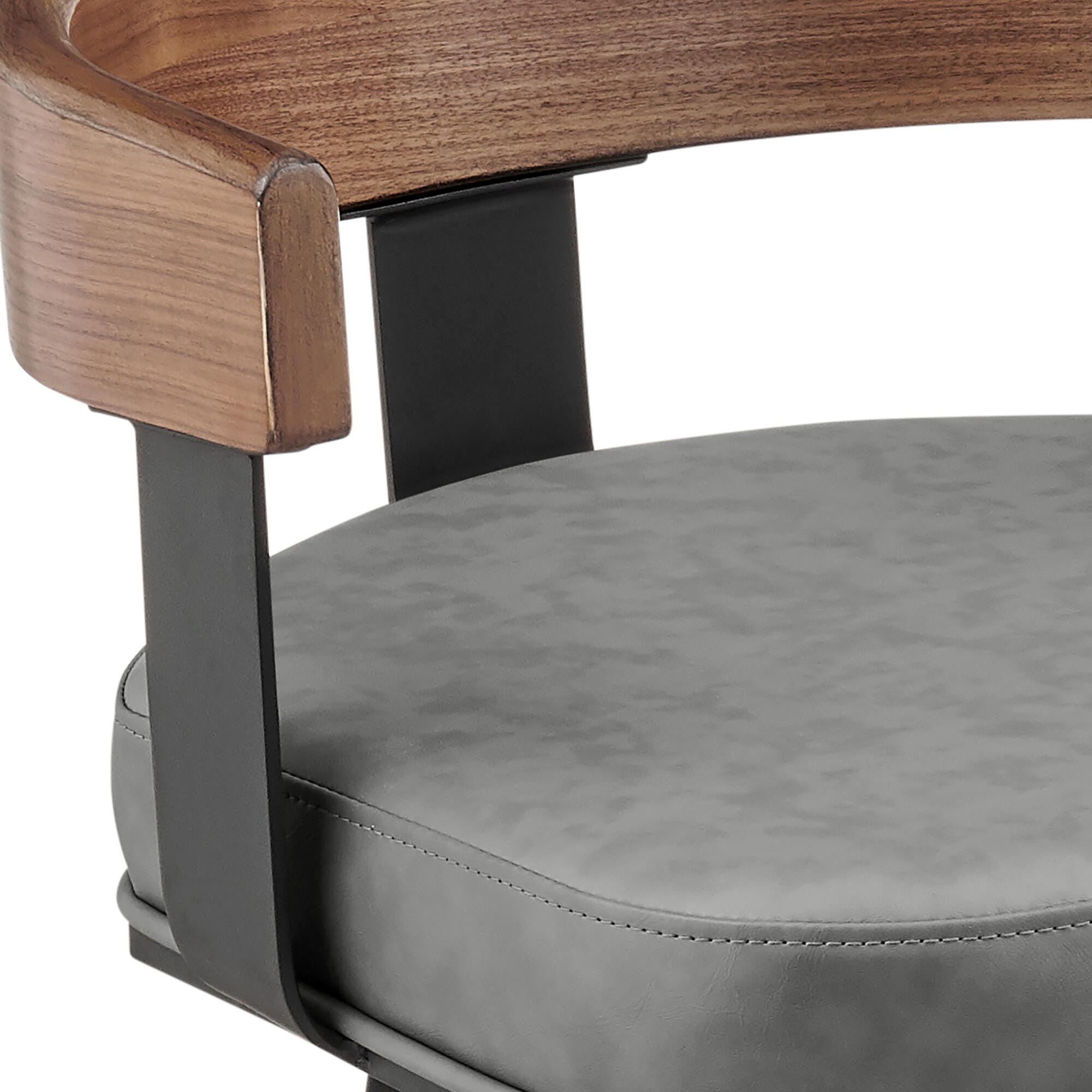 Idris Swivel Counter Height Bar Stool, Vintage Gray, large