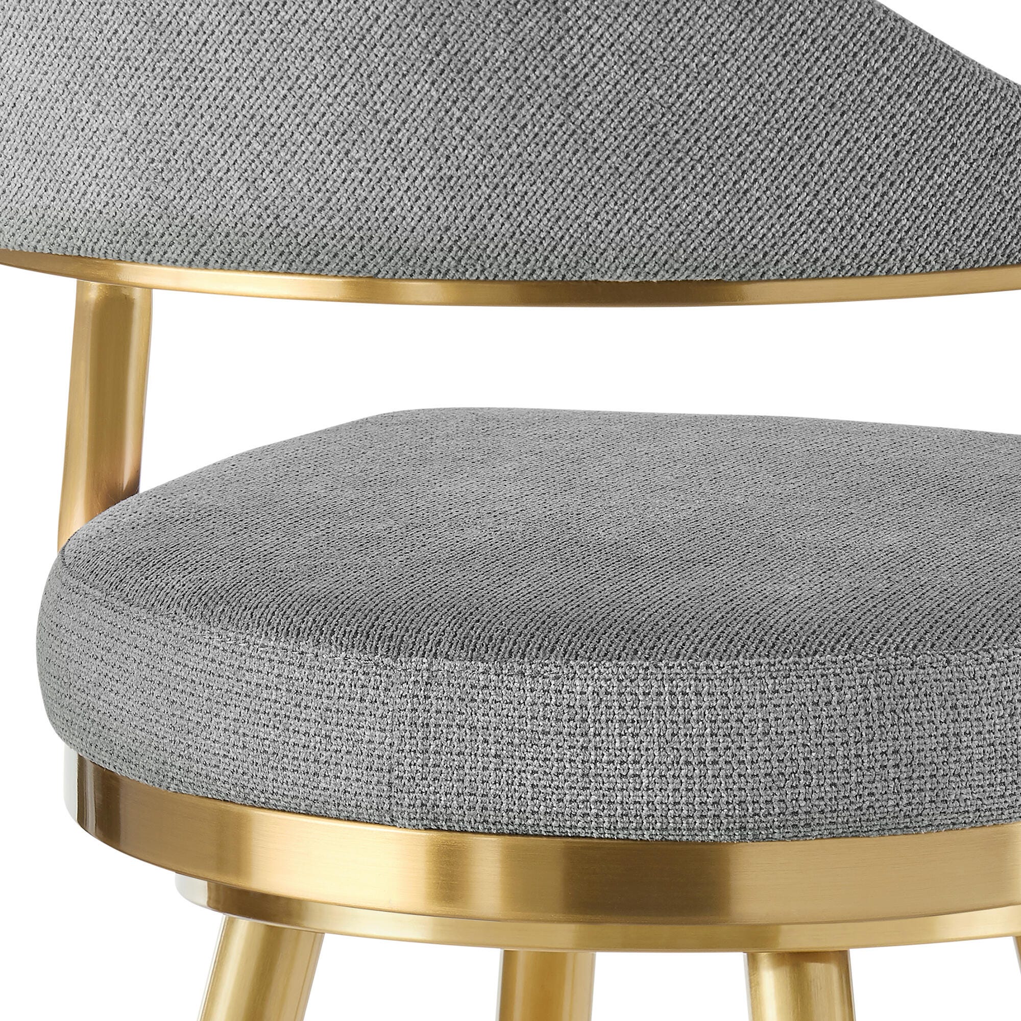 Justin Swivel Counter Height Bar Stool, Anchor Gray, large