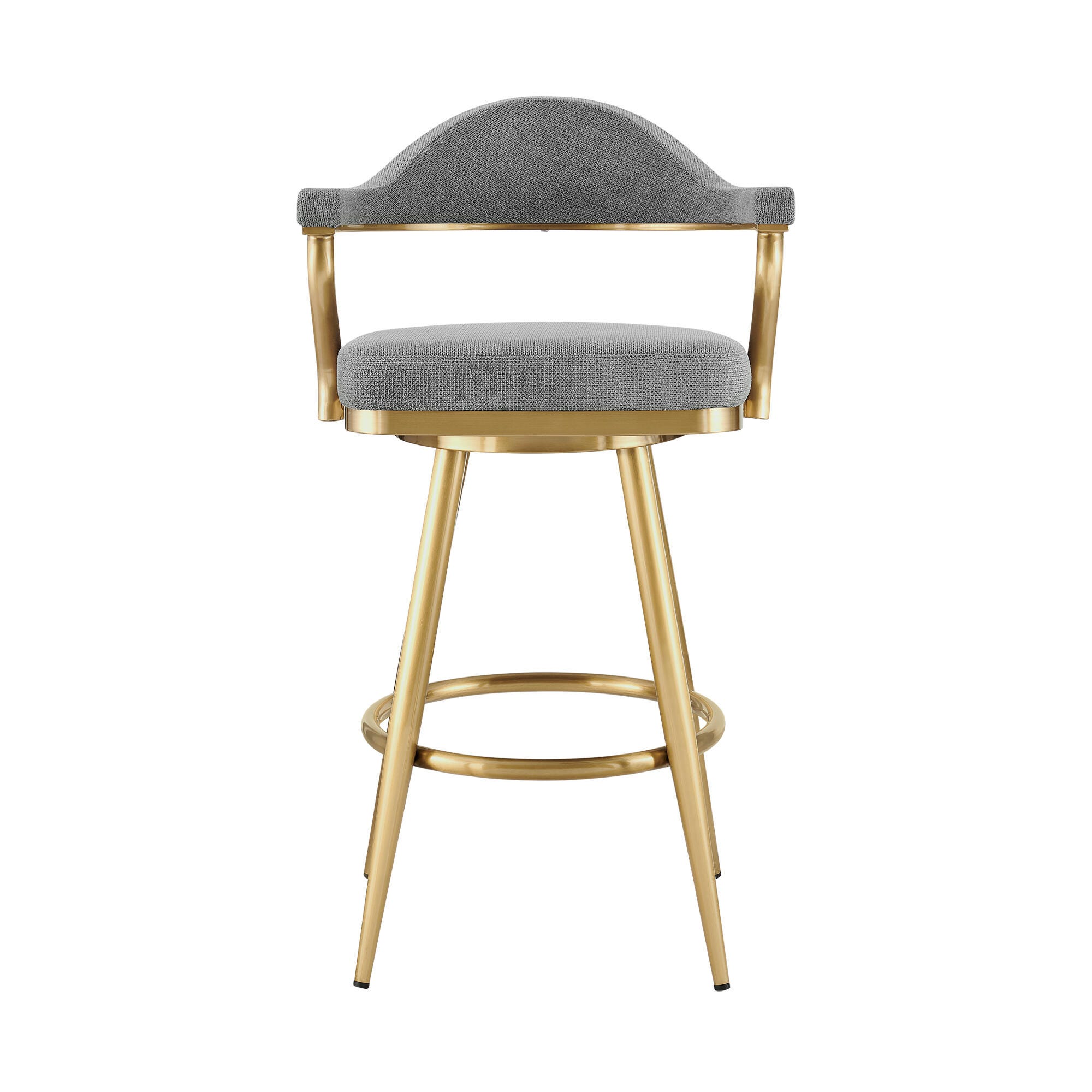 Justin Swivel Counter Height Bar Stool, Anchor Gray, large