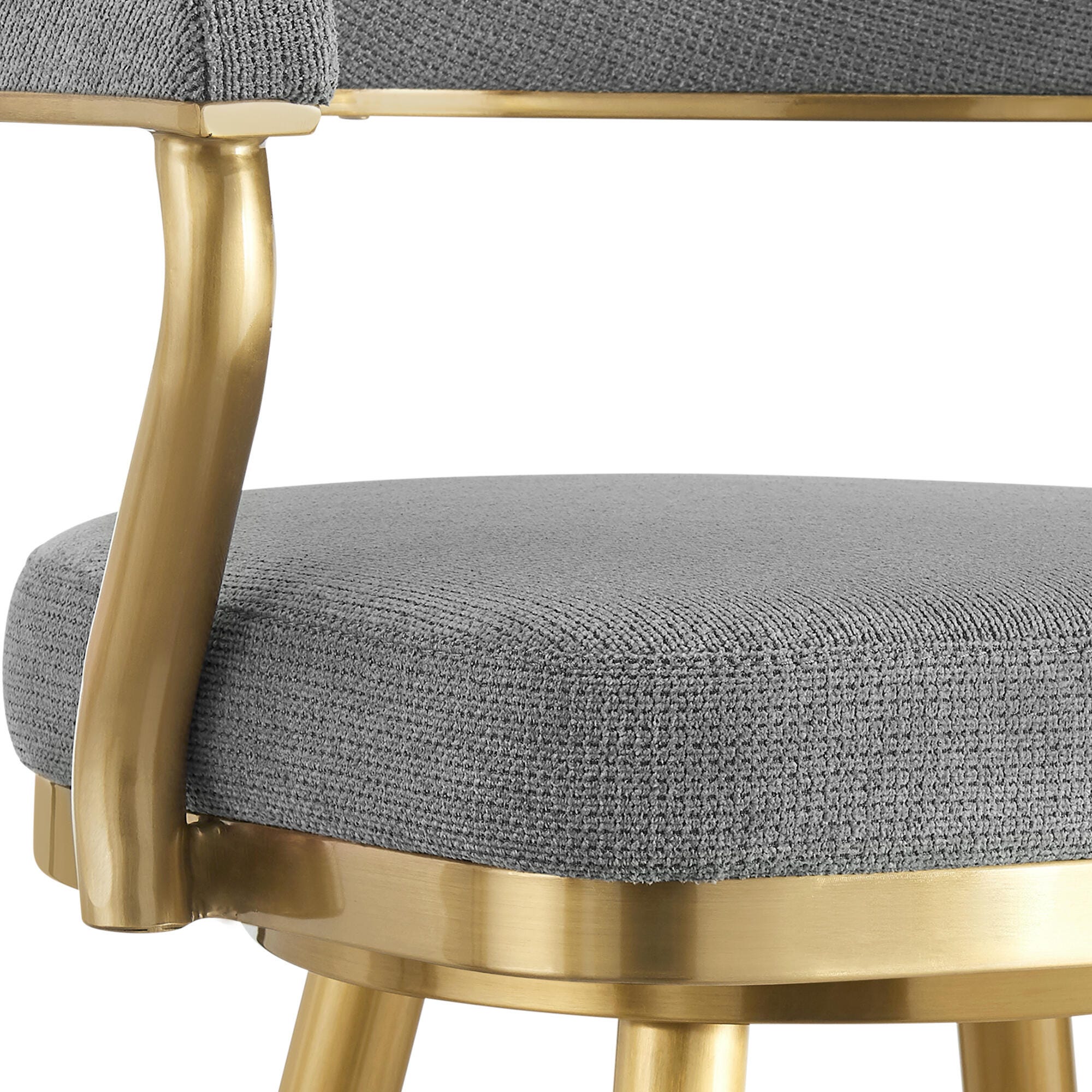 Justin Swivel Counter Height Bar Stool, Anchor Gray, large
