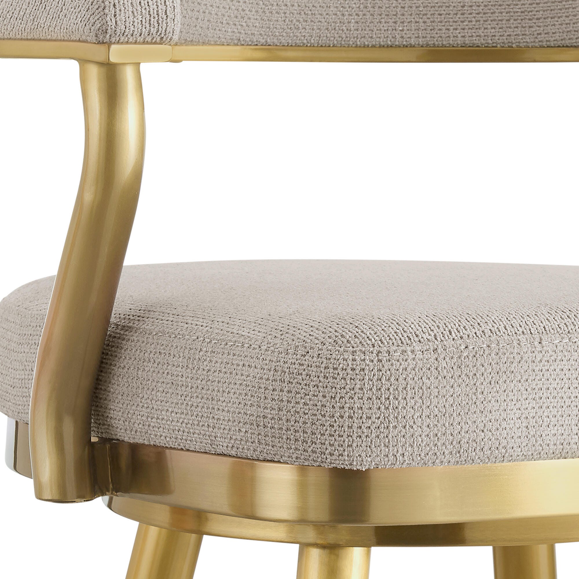 Justin Swivel Counter Height Bar Stool, Taupe, large