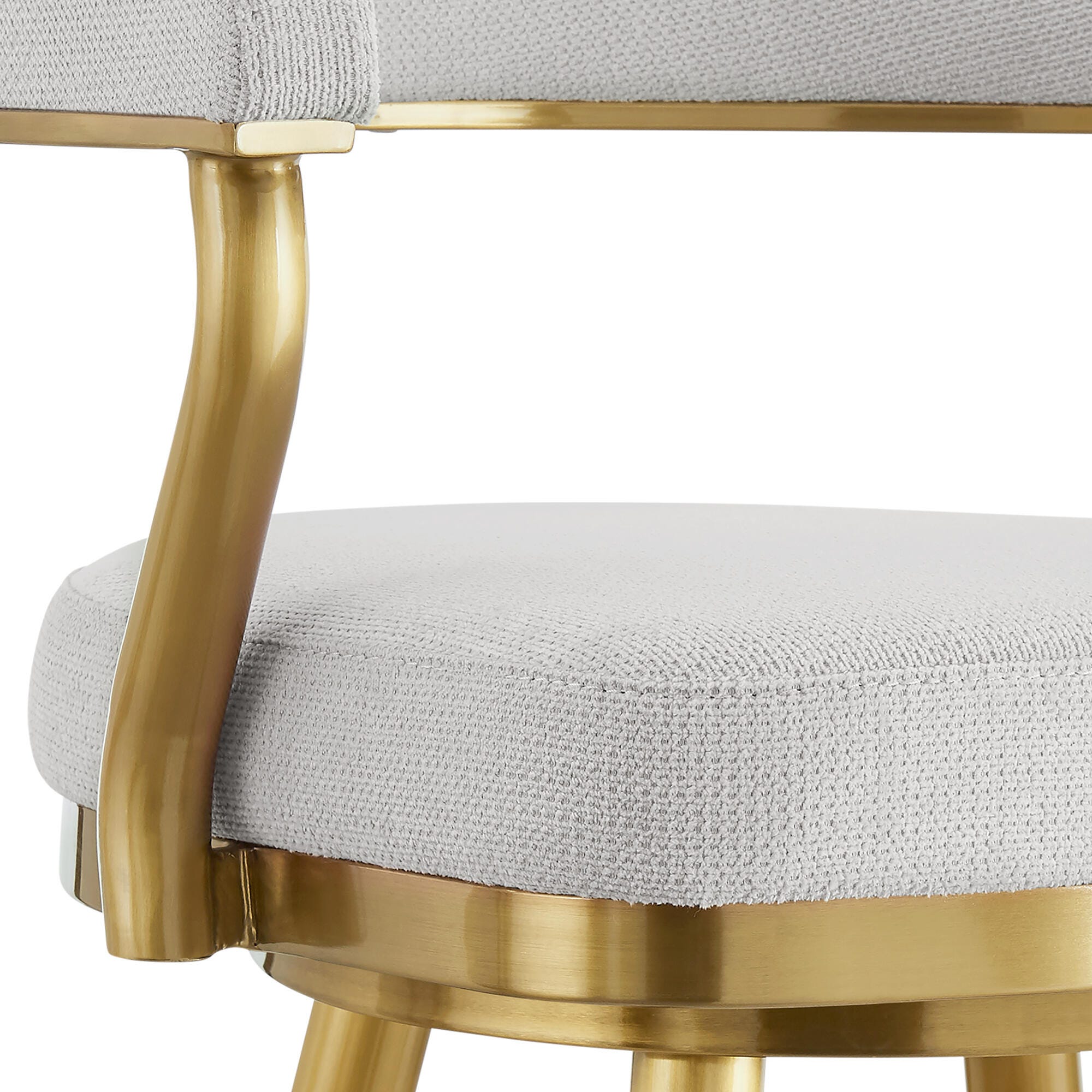 Justin Swivel Bar Height Bar Stool, Silver, large