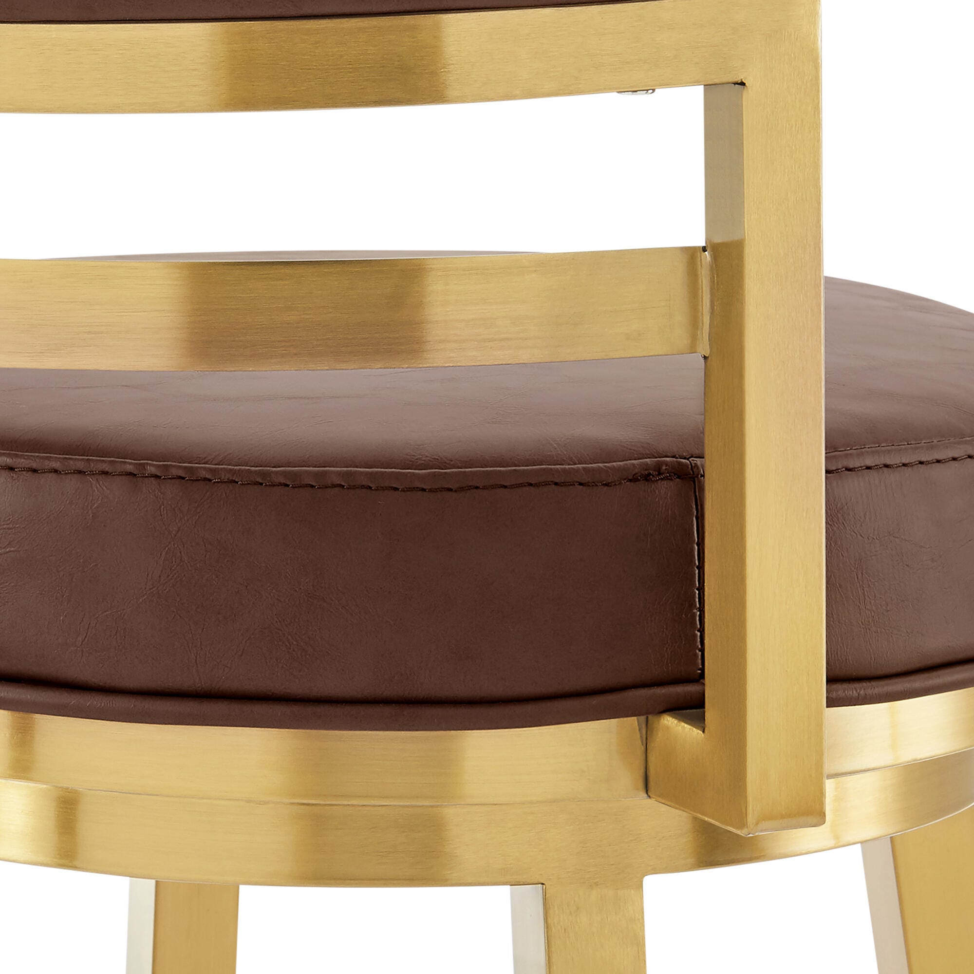 Madrid Swivel Counter Height Bar Stool, Vintage Coffee, large