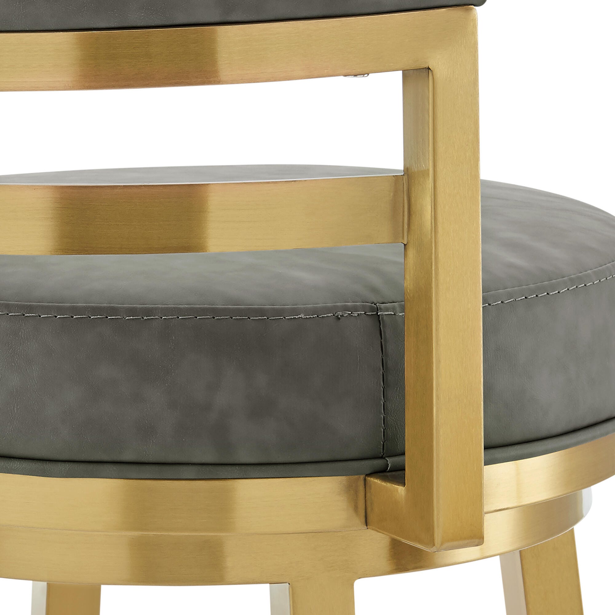 Madrid Swivel Counter Height Bar Stool, Vintage Gray, large