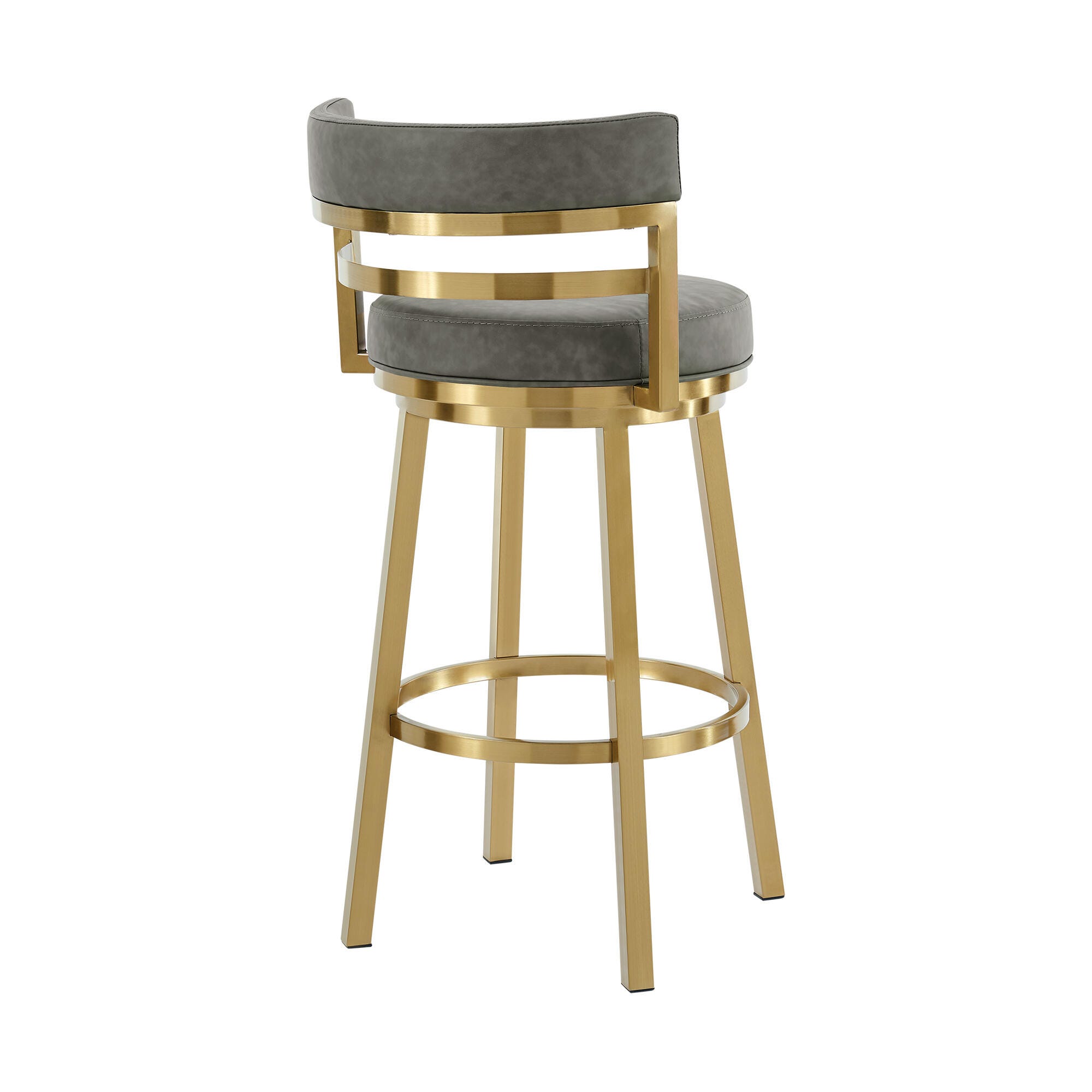 Madrid Swivel Counter Height Bar Stool, Vintage Gray, large