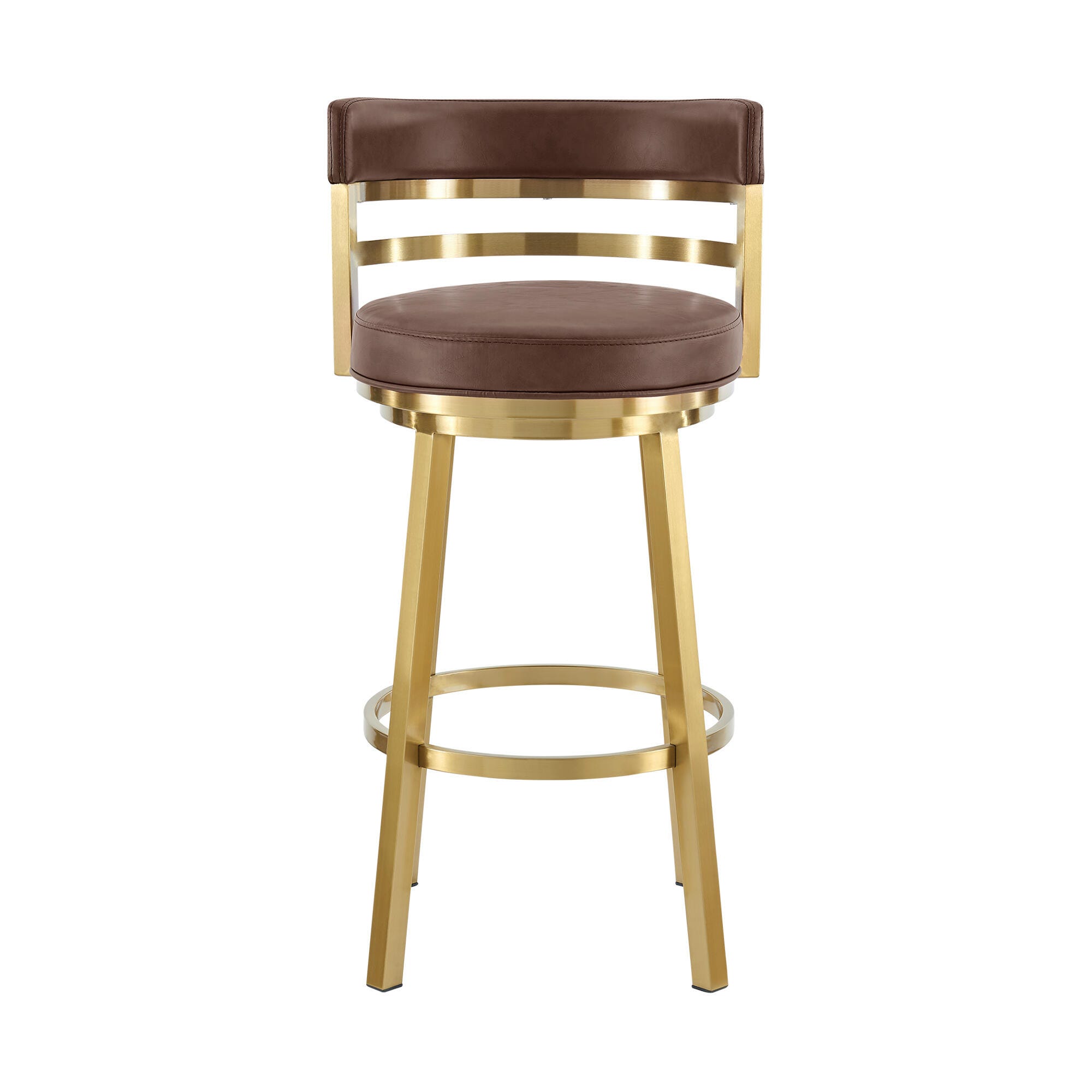 Madrid Swivel Bar Height Bar Stool, Vintage Coffee, large