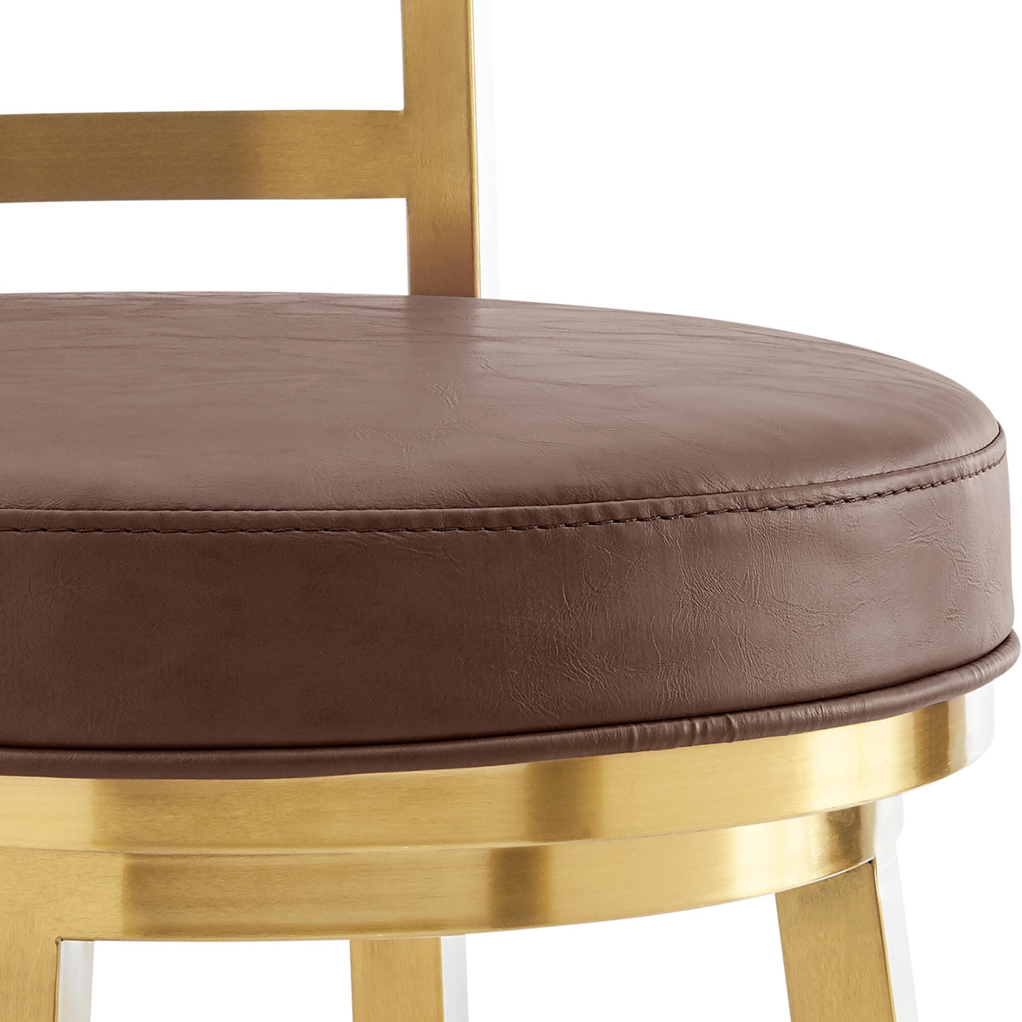 Madrid Swivel Bar Height Bar Stool, Vintage Coffee, large