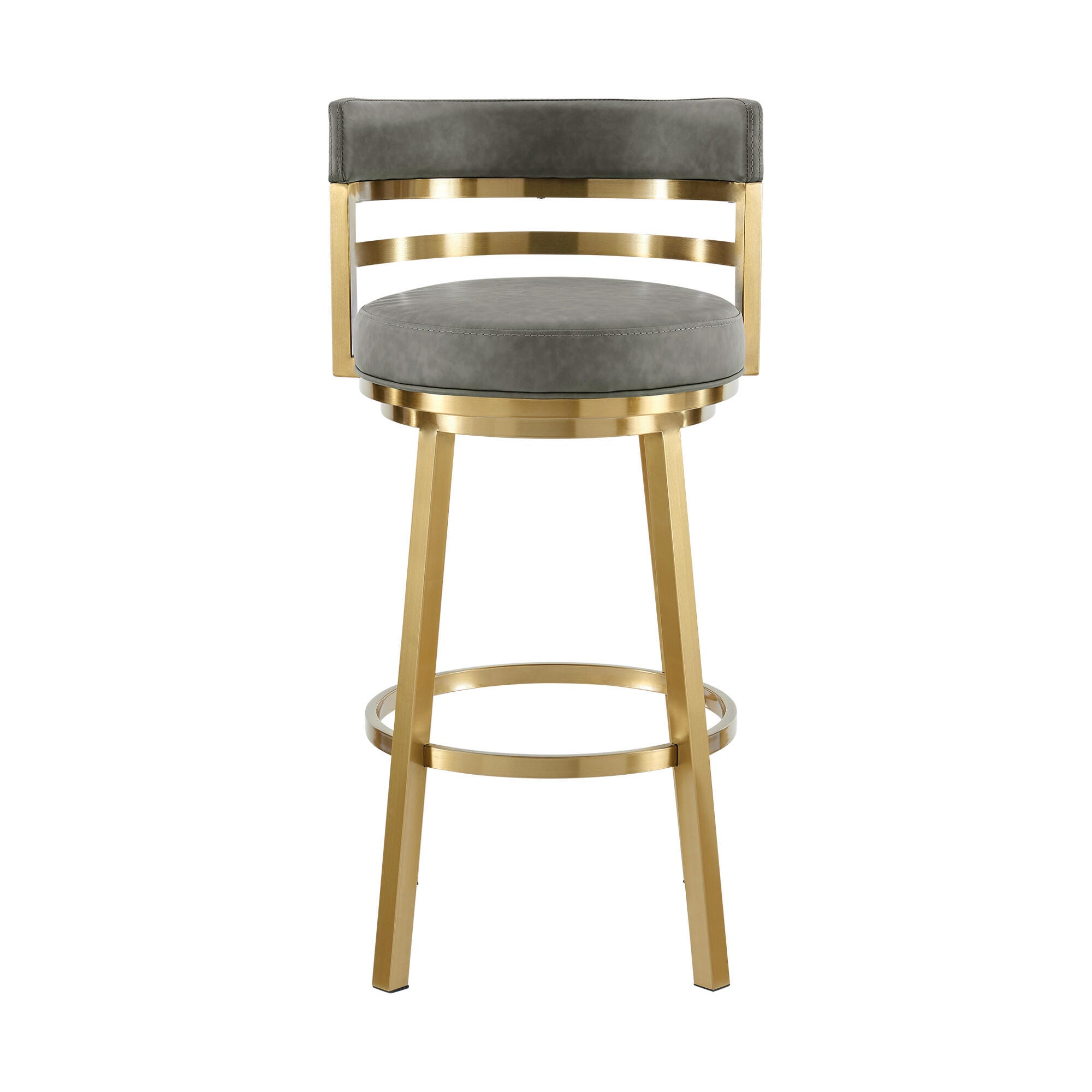 Madrid Swivel Counter Height Bar Stool, Vintage Gray, large