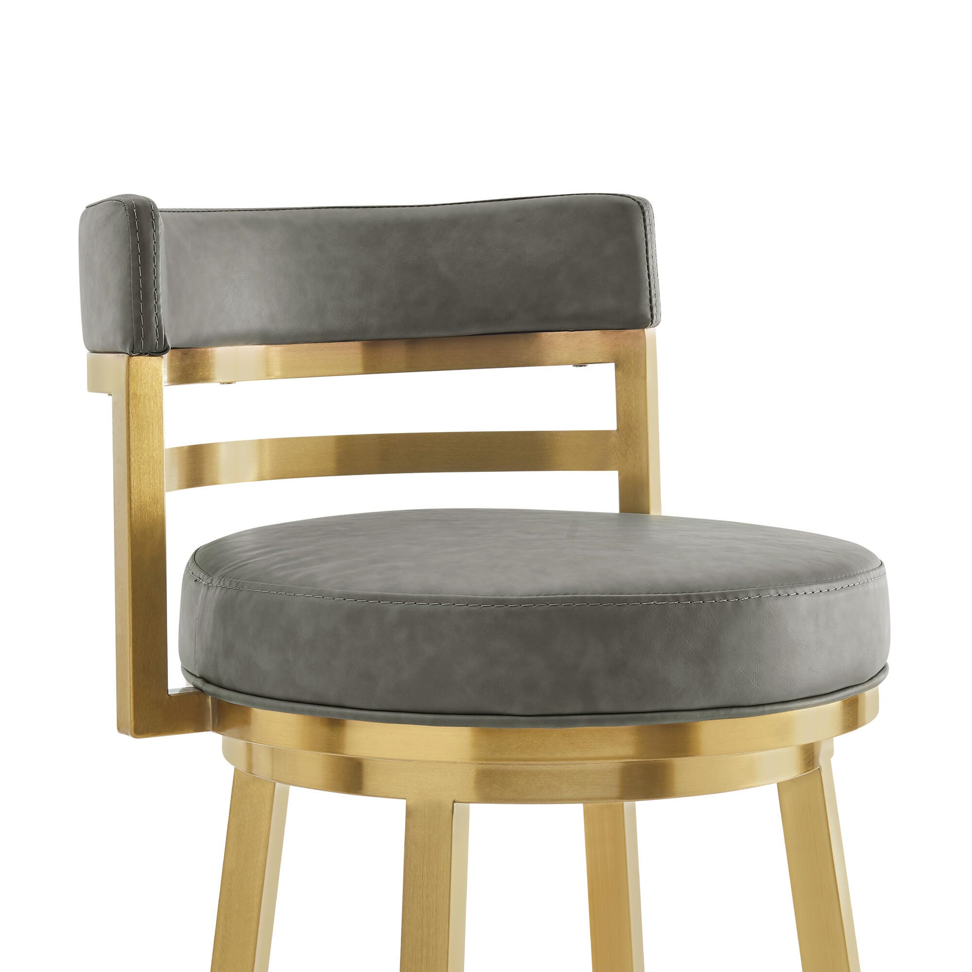 Madrid Swivel Counter Height Bar Stool, Vintage Gray, large