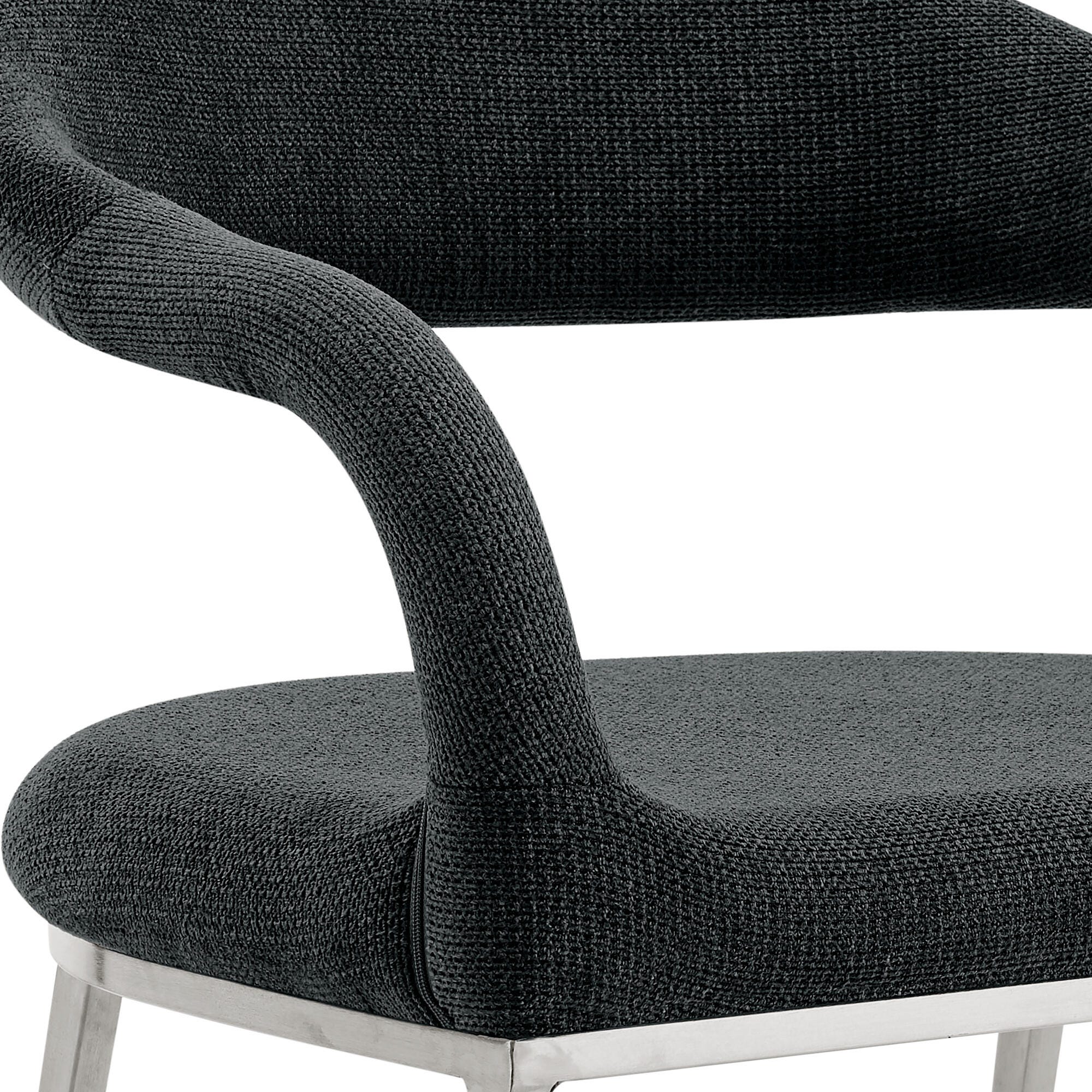 Morgan Dining Chair (Set of 2), Charcoal, large