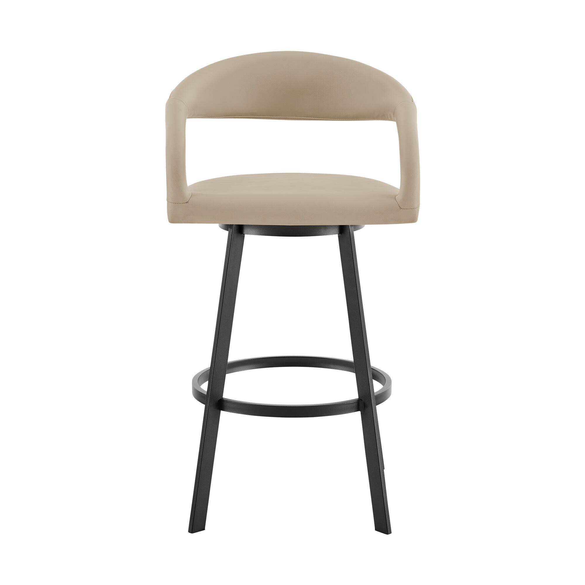 Ramona Swivel Counter Height Bar Stool, Beige, large