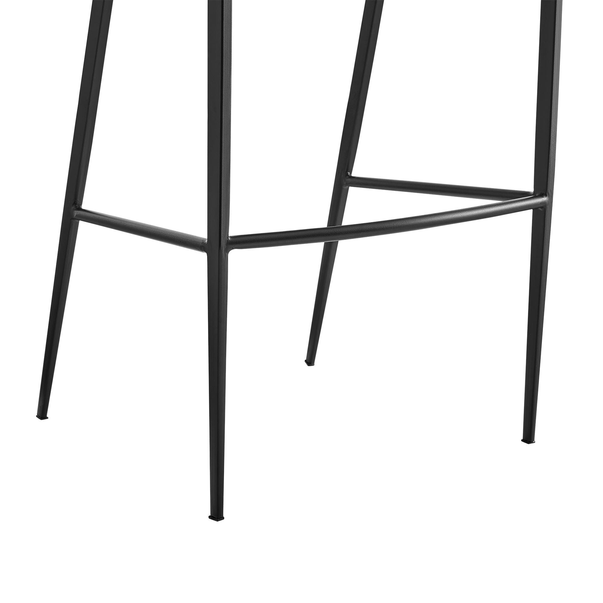 Ramona Counter Height Bar Stool, Black, large