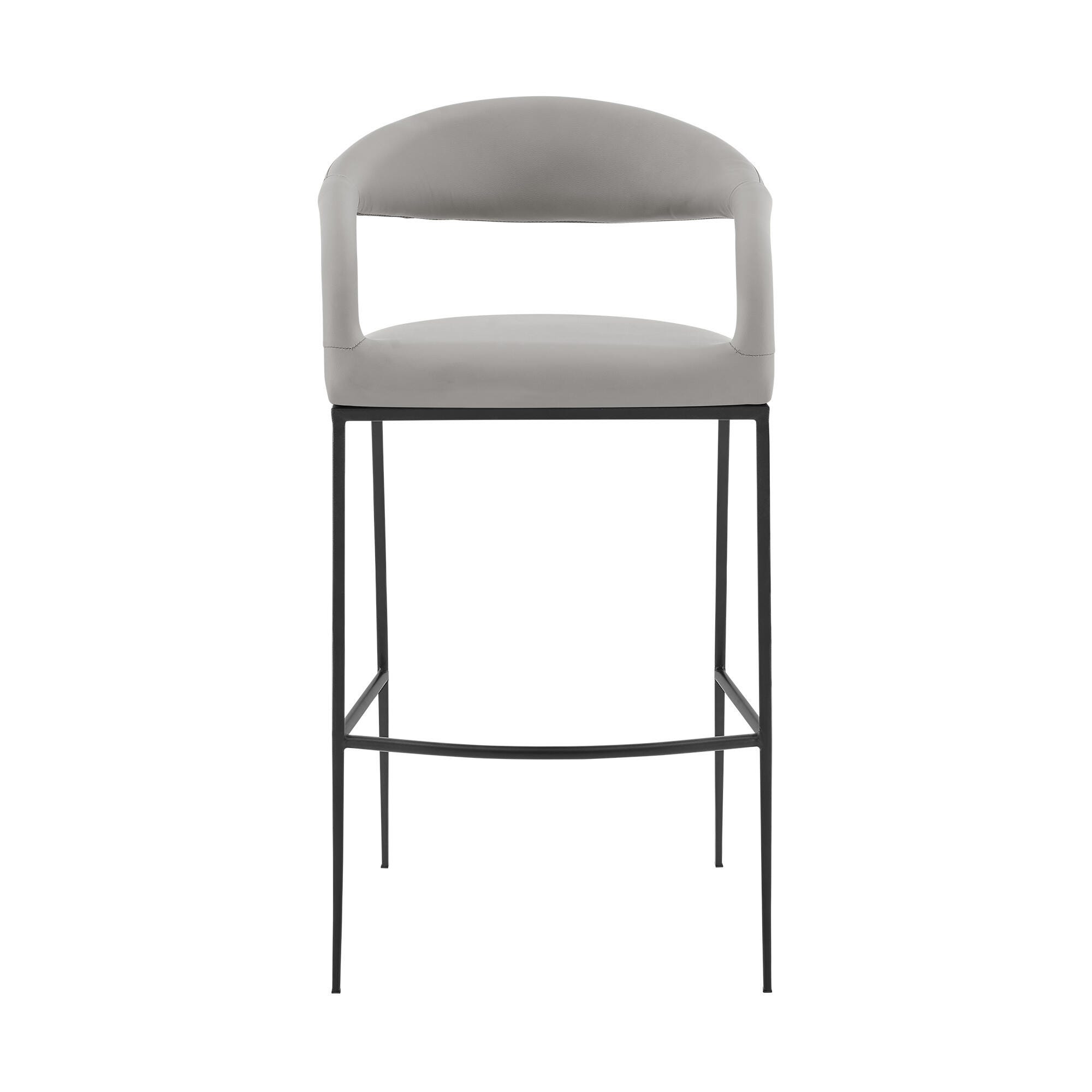 Ramona Counter Height Bar Stool, Light Gray, large