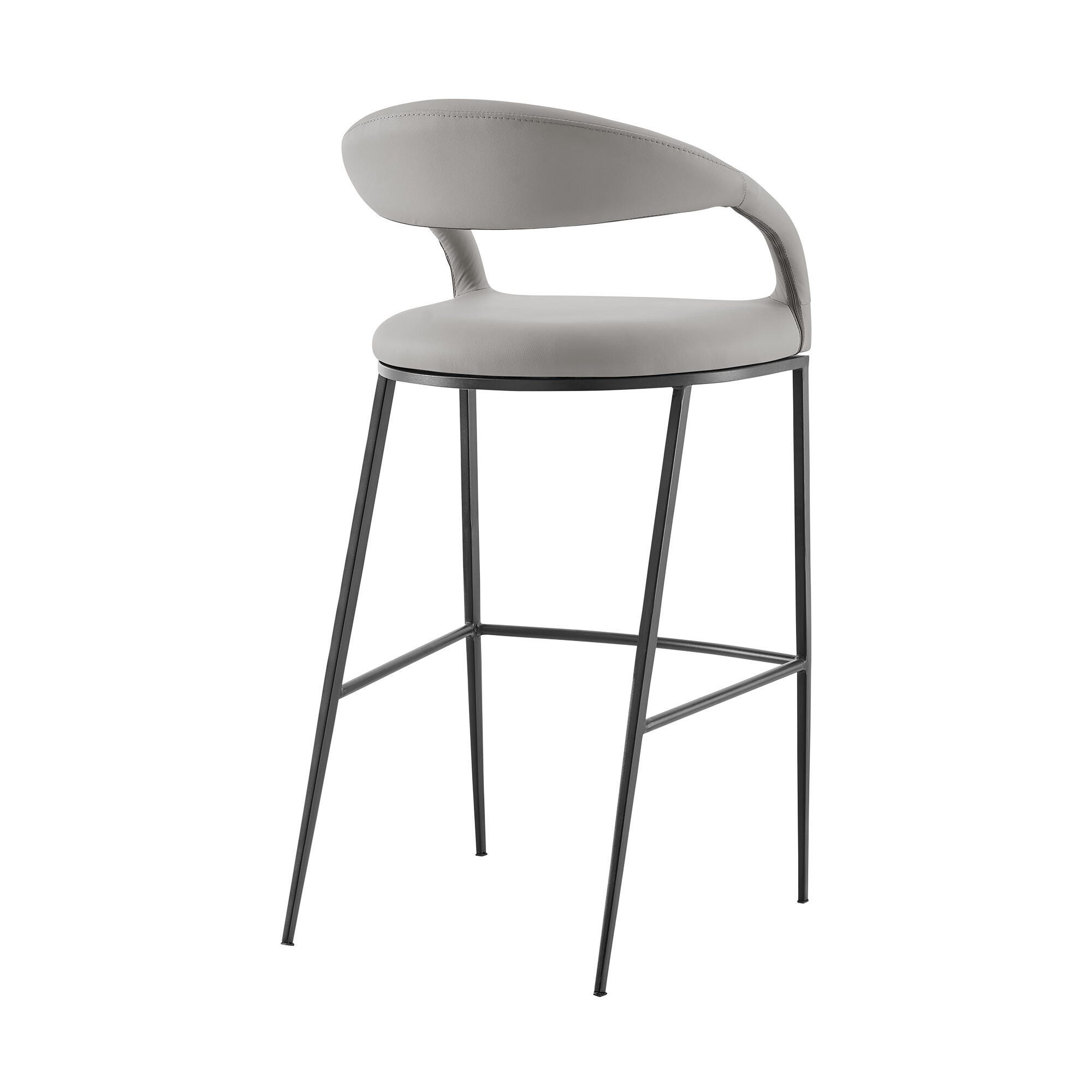 Ramona Counter Height Bar Stool, Light Gray, large