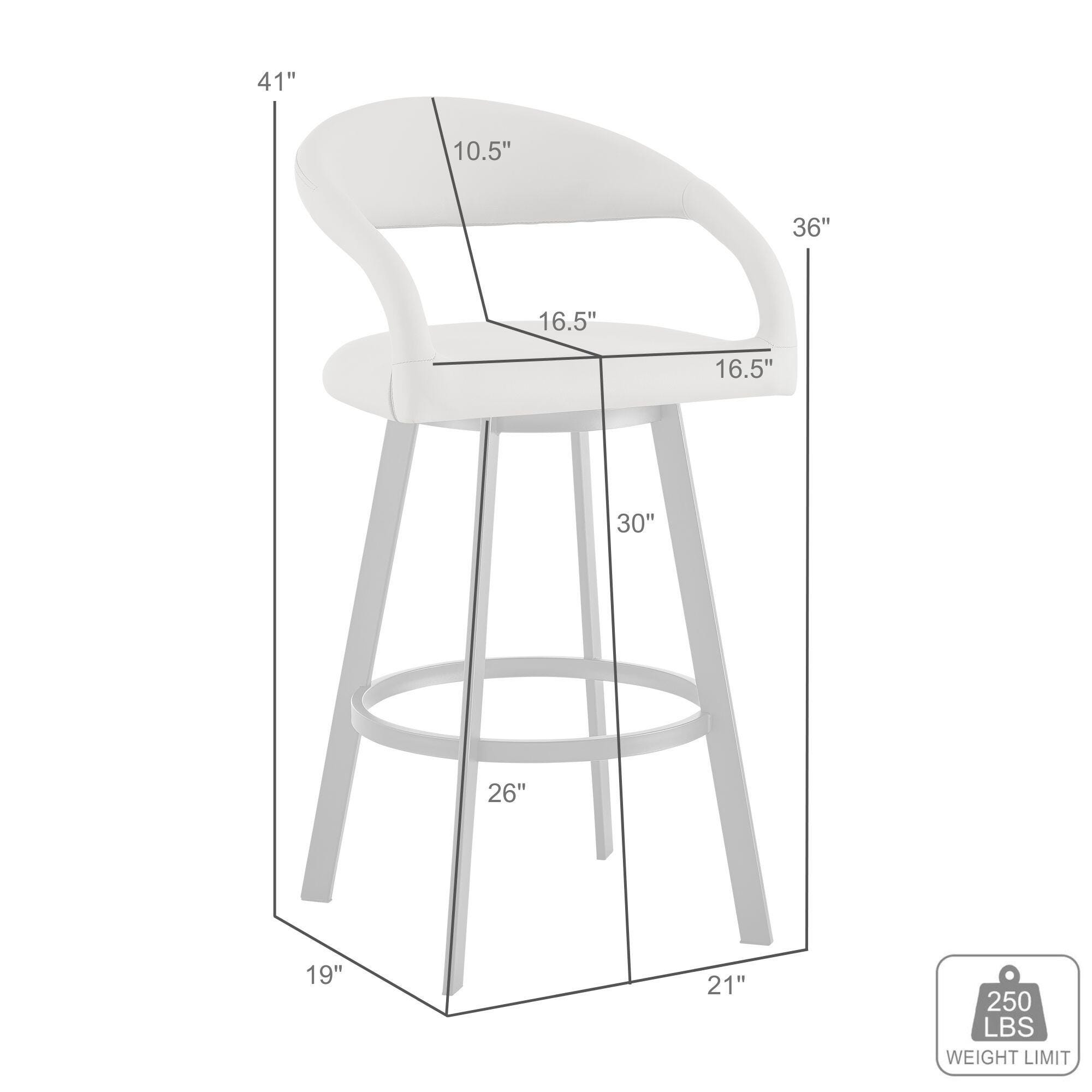 Ramona Swivel Bar Height Bar Stool, Beige, large