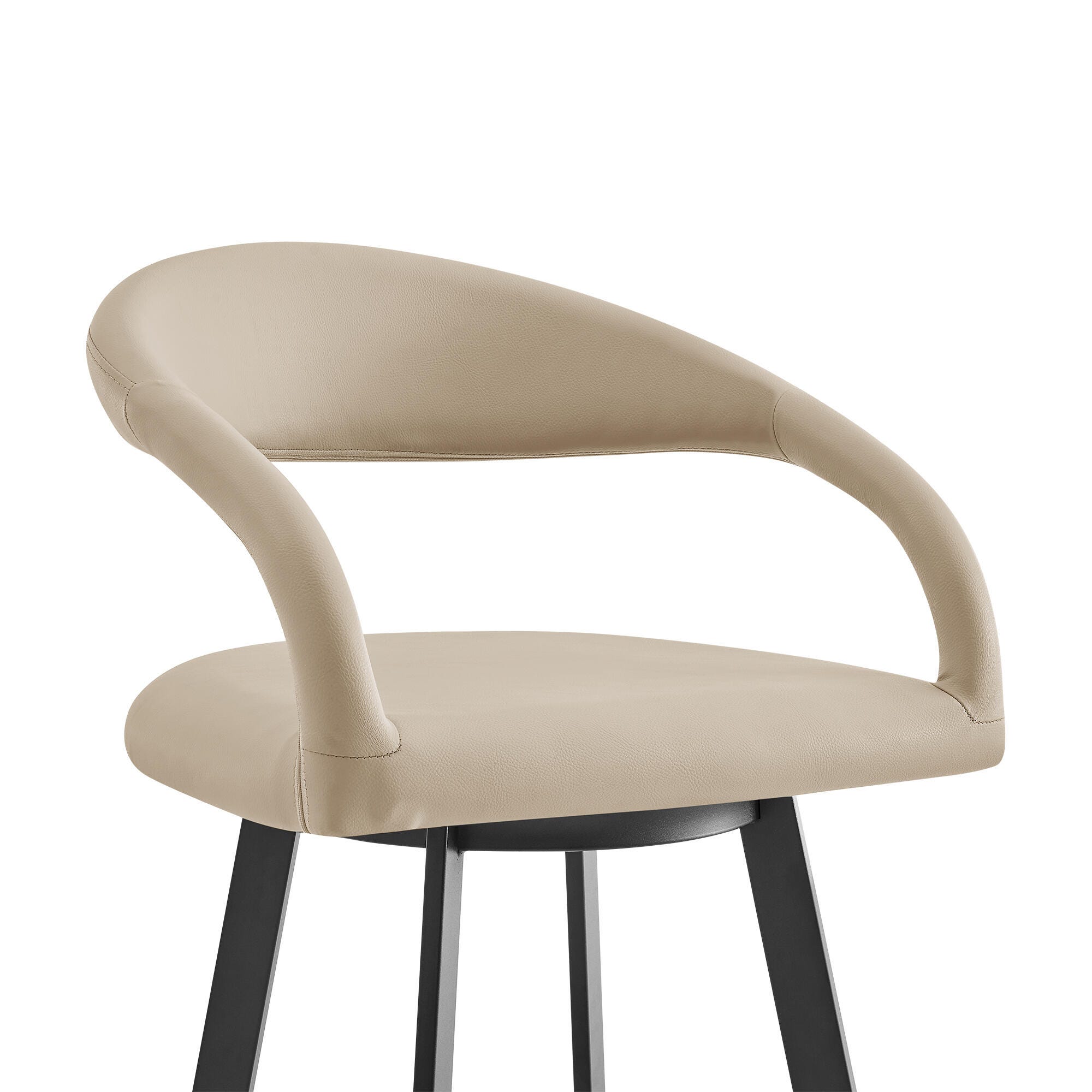 Ramona Swivel Bar Height Bar Stool, Beige, large