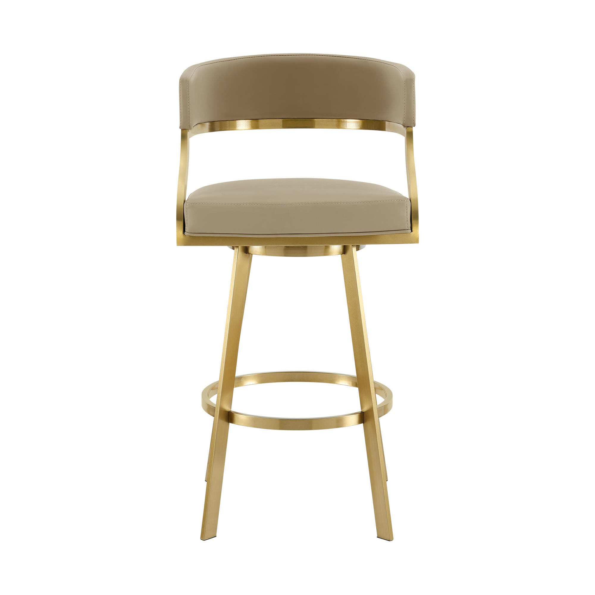Saturn Swivel Counter Height Bar Stool, Light Sand, large