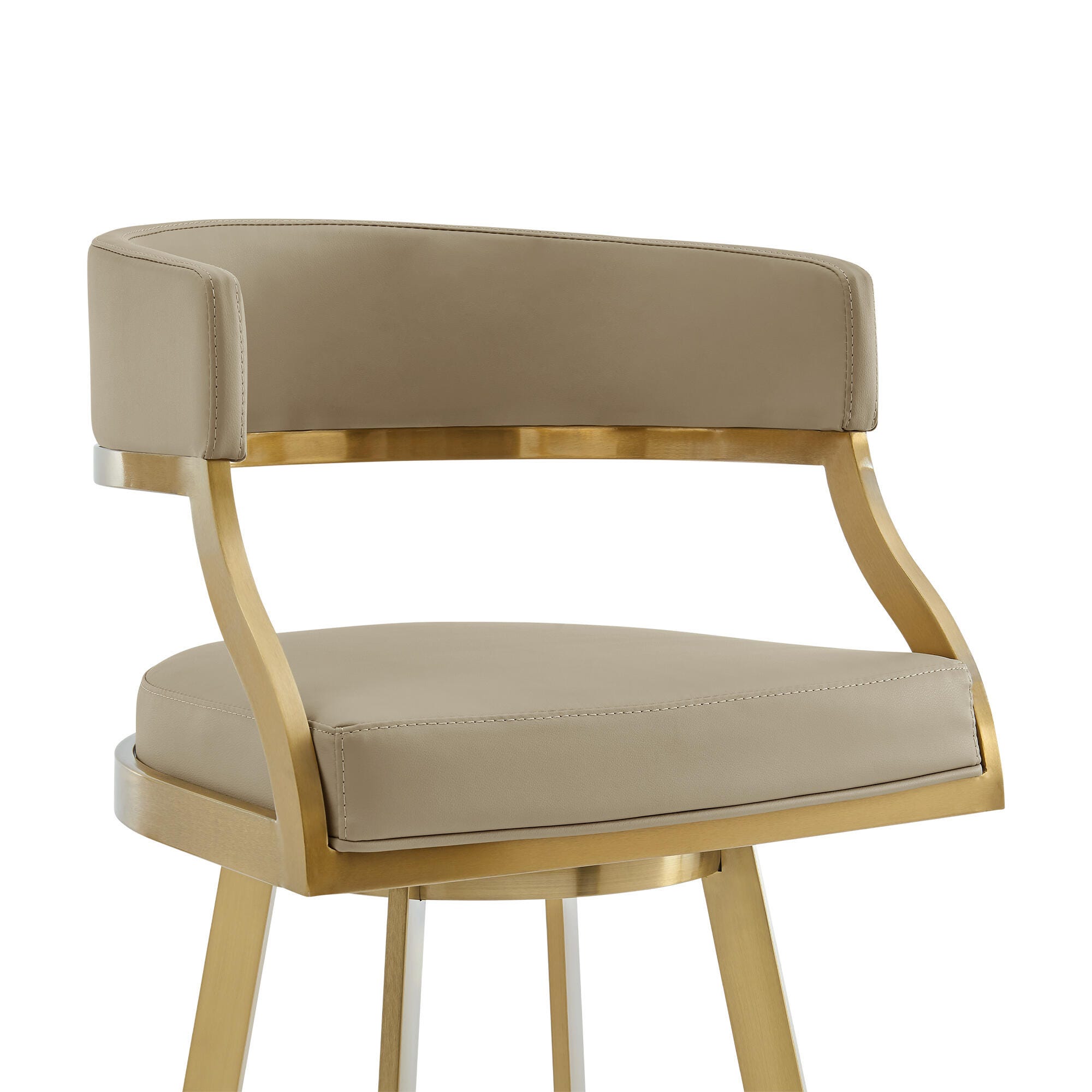 Saturn Swivel Counter Height Bar Stool, Light Sand, large