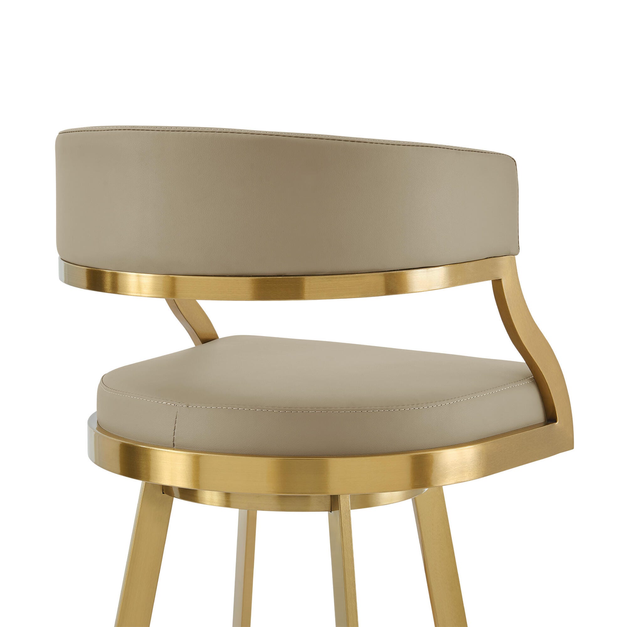 Saturn Swivel Bar Height Bar Stool, Light Sand, large