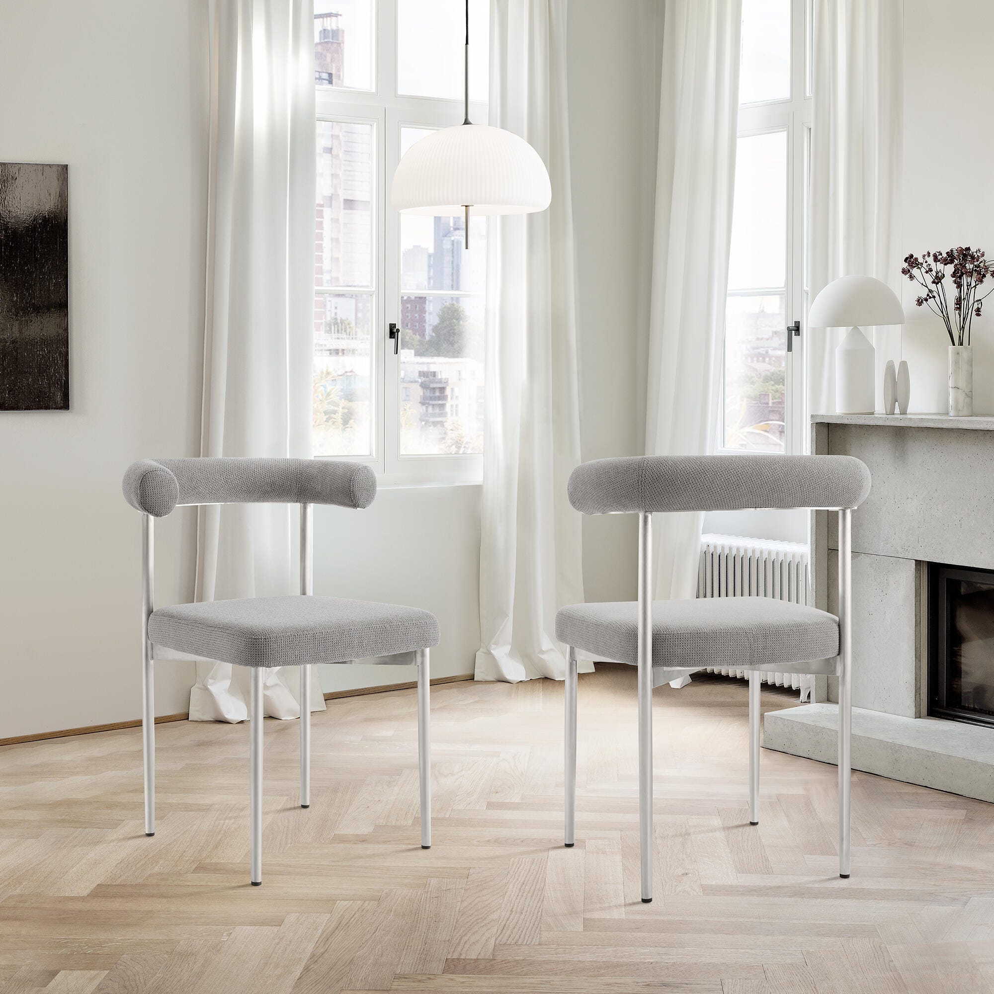 Shannon Dining Chair (Set of 2), Light Gray, large