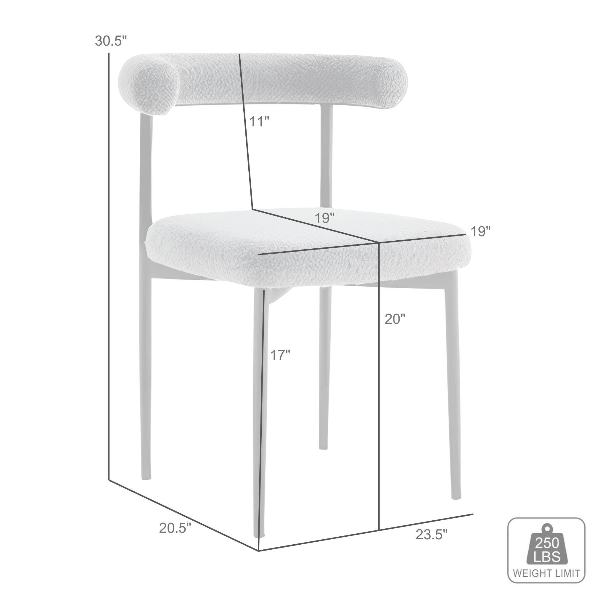 Shannon Dining Chair (Set of 2), Cream, large