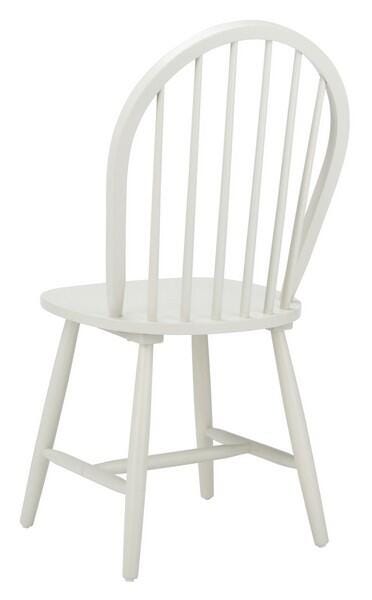 Safavieh Camden Spindle Back Dining Chair (Set of 2), Off White, large