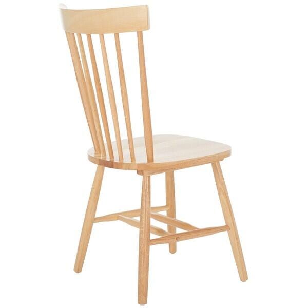 Safavieh Parker Spindle Back Dining Side Chair (Set of 2), Natural, large