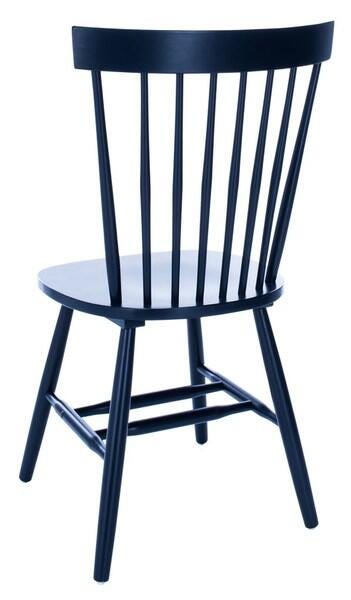 Safavieh Parker Spindle Back Dining Side Chair (Set of 2), Navy, large