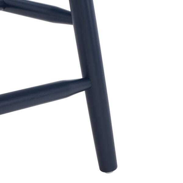 Safavieh Providence Counter Height Bar Stool (Set of 2), Navy, large