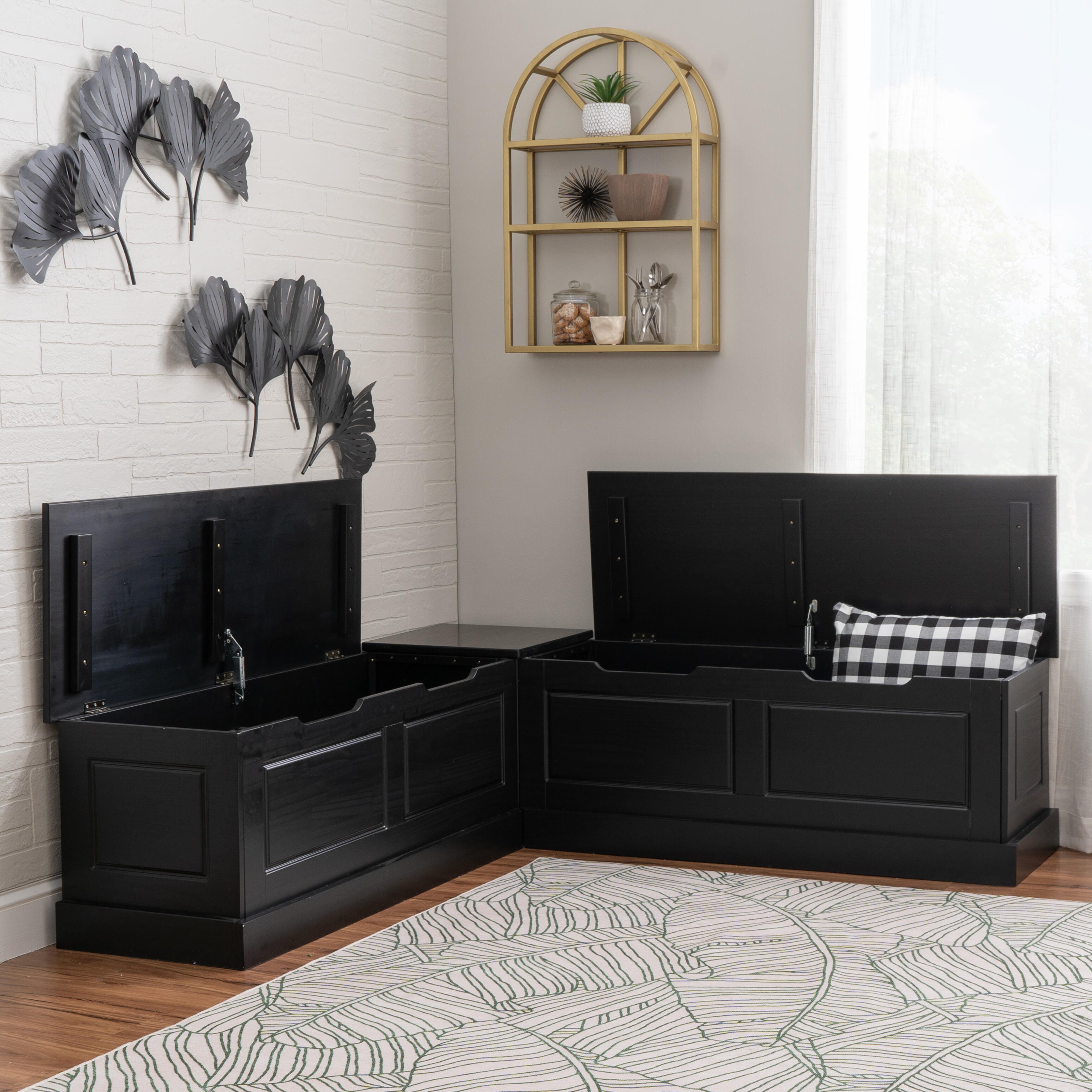 Linon Landin Backless Breakfast Nook, , large