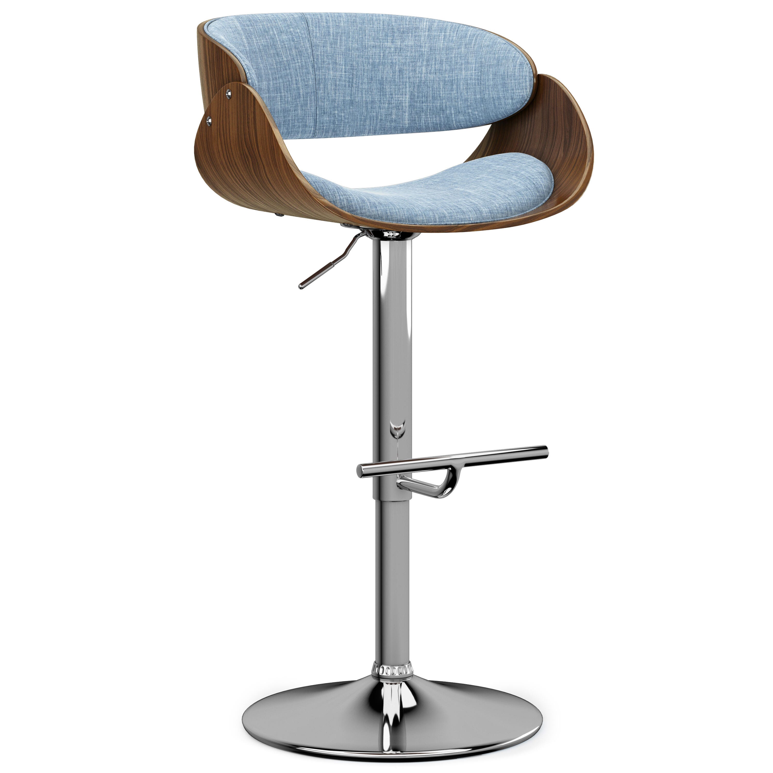 Simpli Home Amery Adjustable Swivel Bar Stool, , large