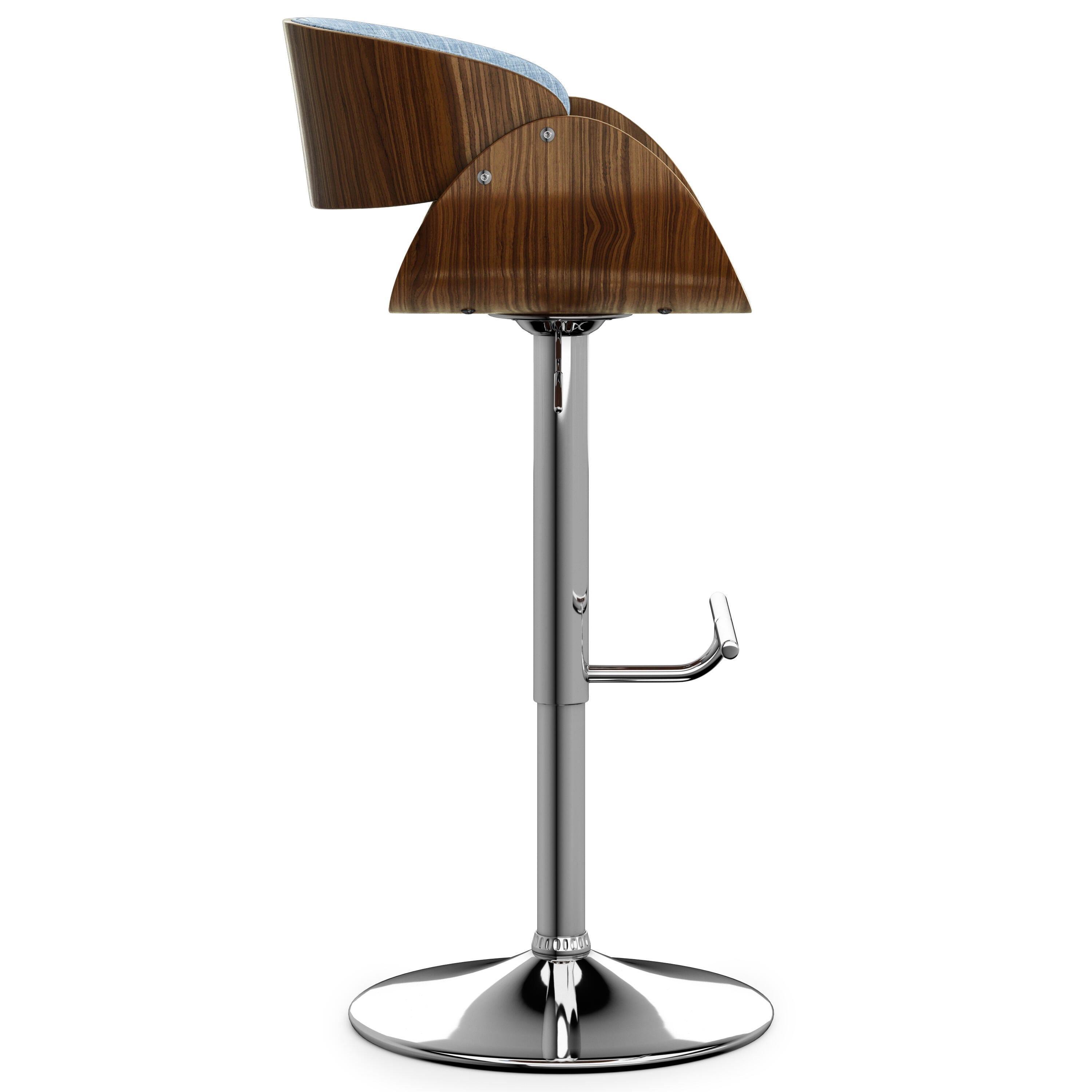 Simpli Home Amery Adjustable Swivel Bar Stool, , large