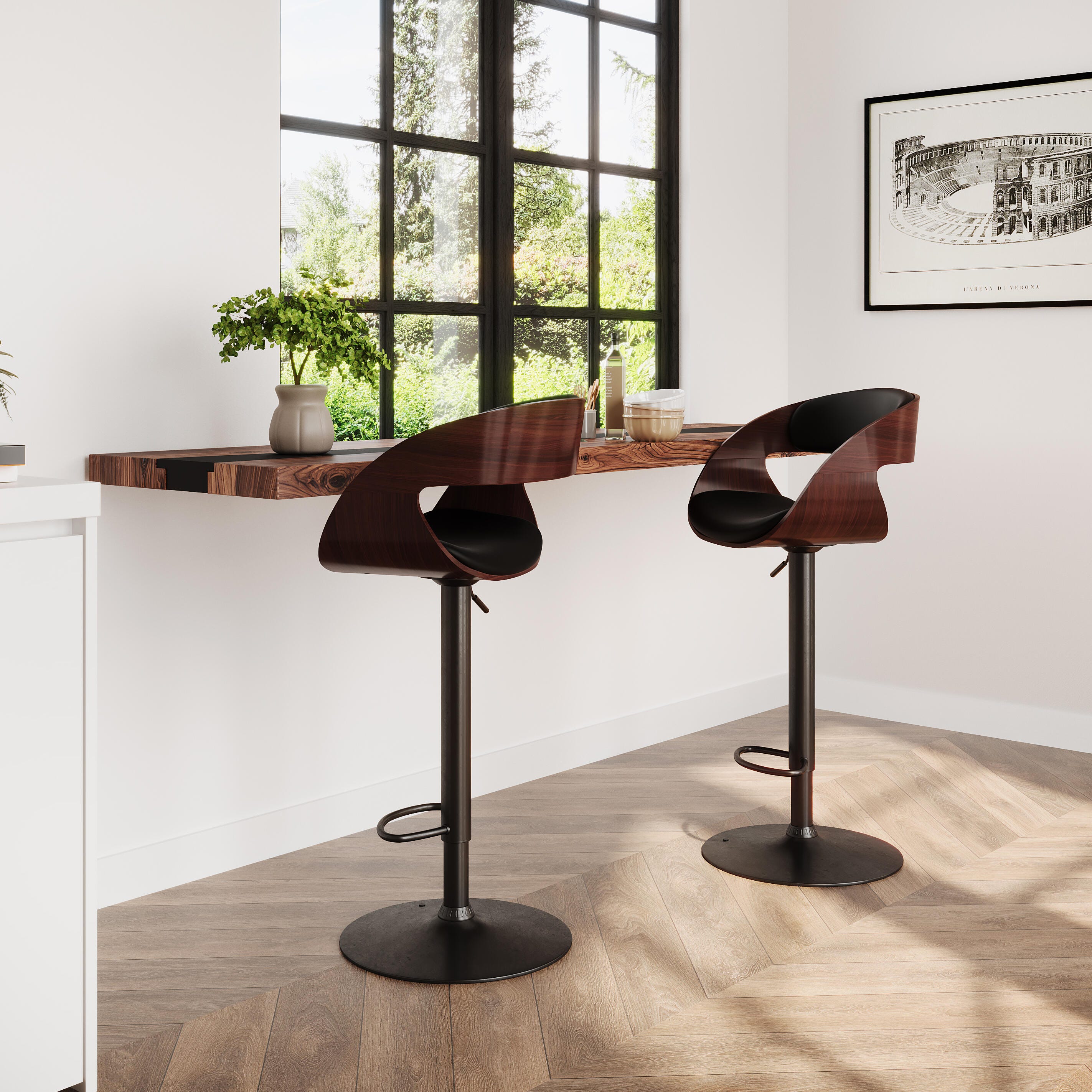 Simpli Home Archer Adjustable Swivel Bar Stool, , rollover