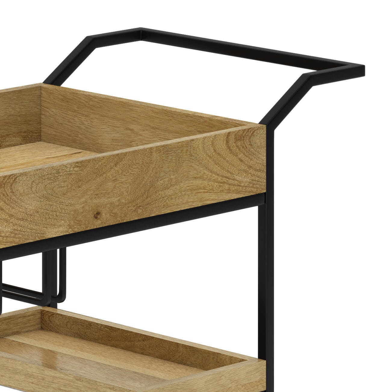 Simpli Home Barnes Bar Cart, , large