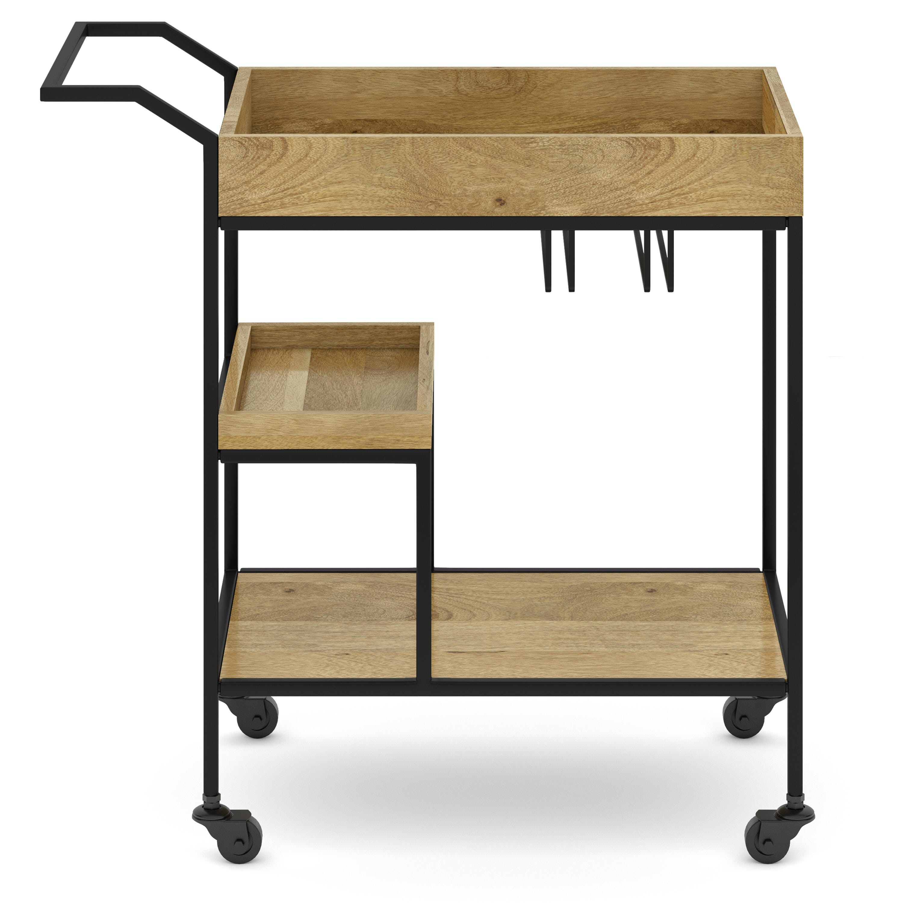 Simpli Home Barnes Bar Cart, , large