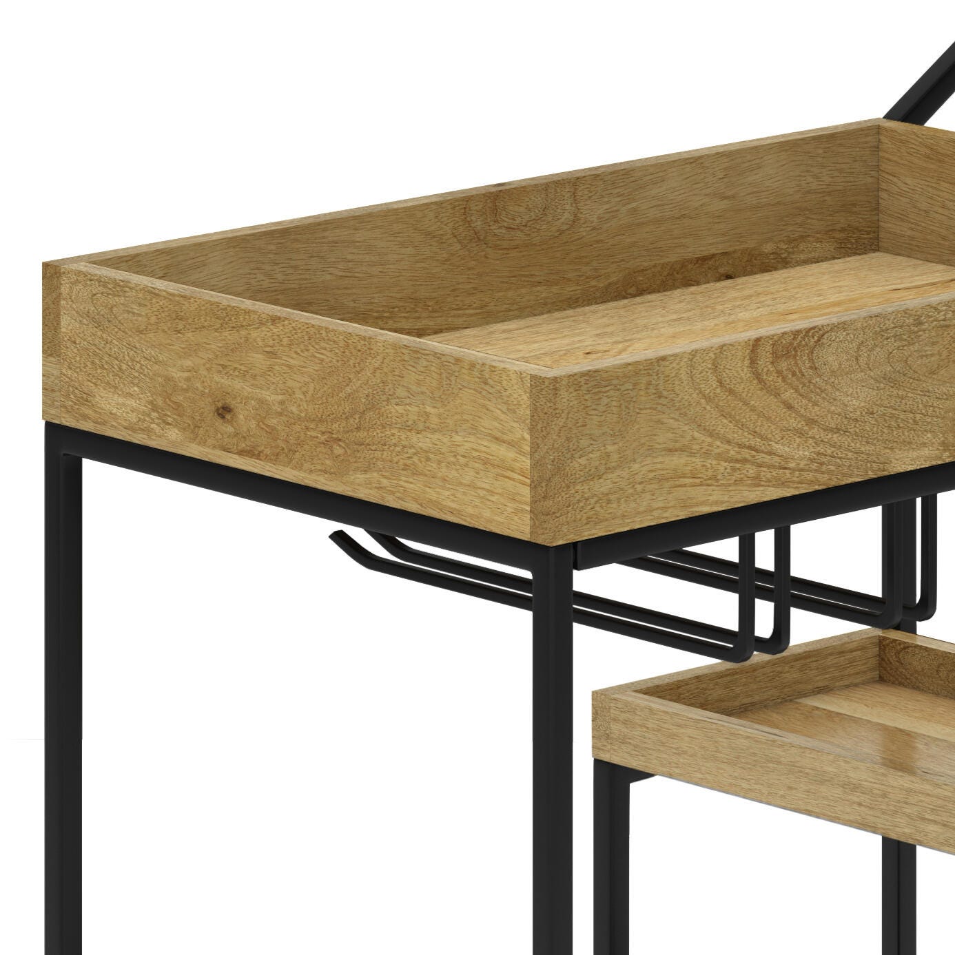 Simpli Home Barnes Bar Cart, , large