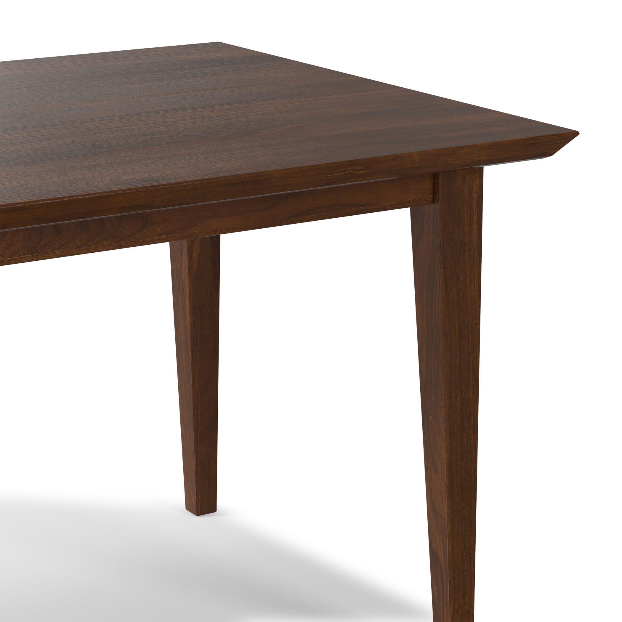 Simpli Home Colby Dining Table, Walnut, large