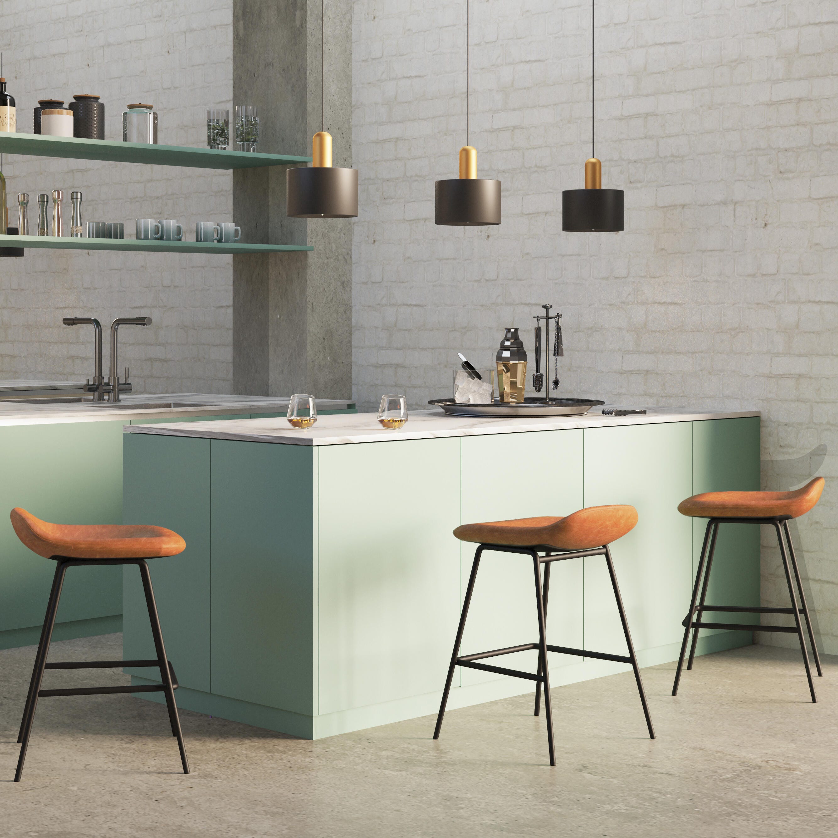 Simpli Home Dafney Counter Height Bar Stool (Set of 2), , rollover