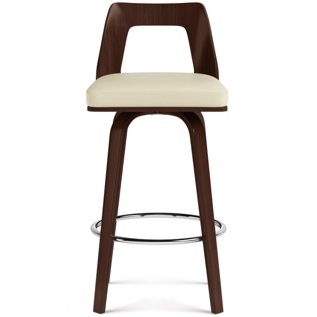Simpli Home Ellison Swivel Bar Stool (Set of 2)
