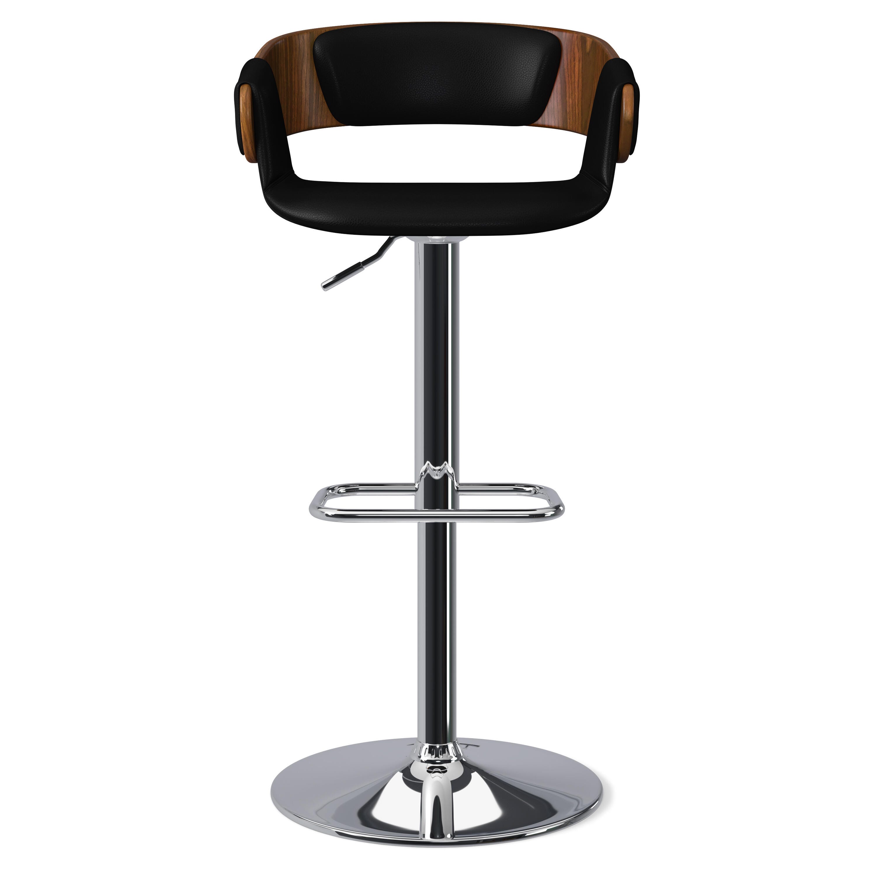 Simpli Home Farrell Adjustable Swivel Bar Stool, , large