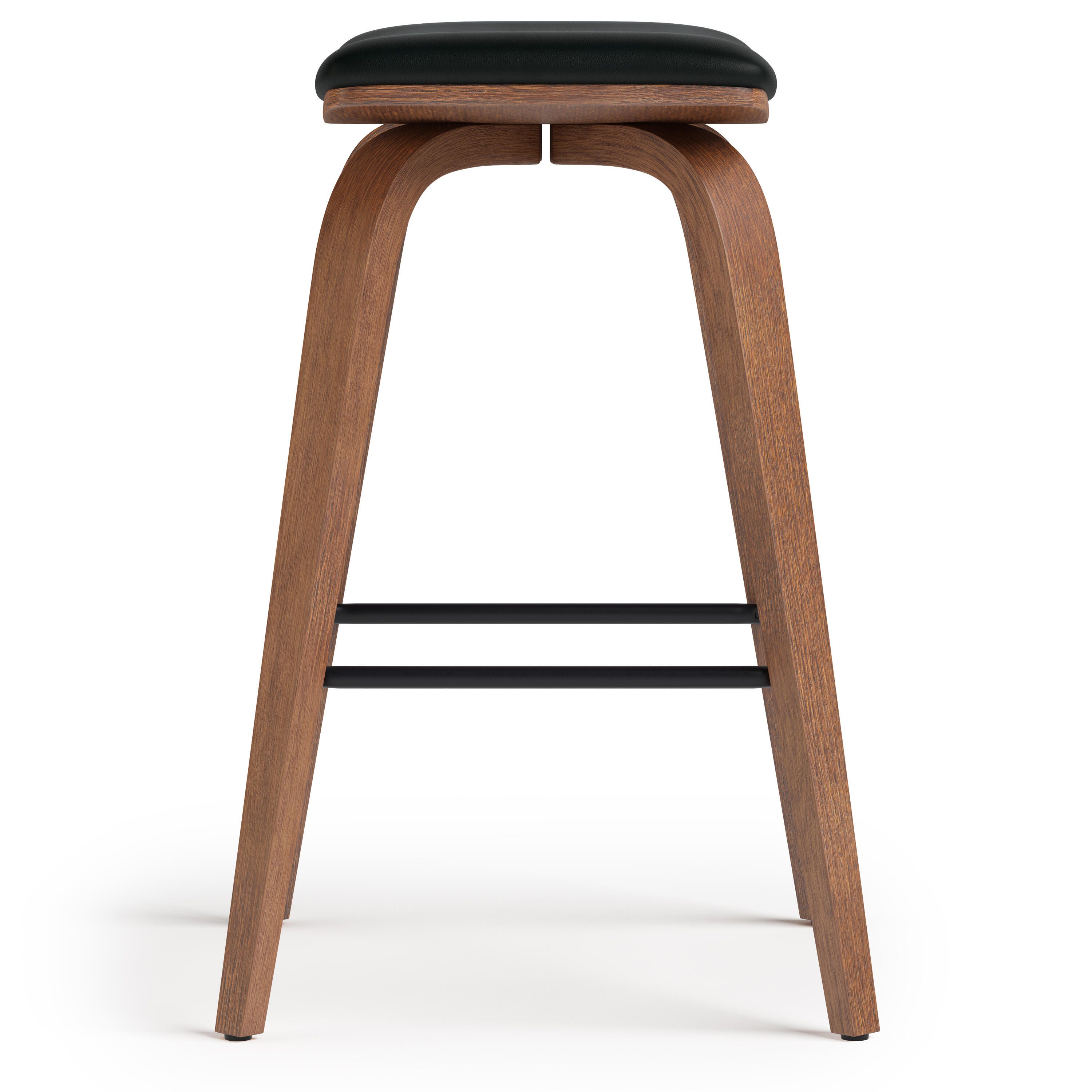Simpli Home Larsen Saddle Bar Stool (Set of 2), , large