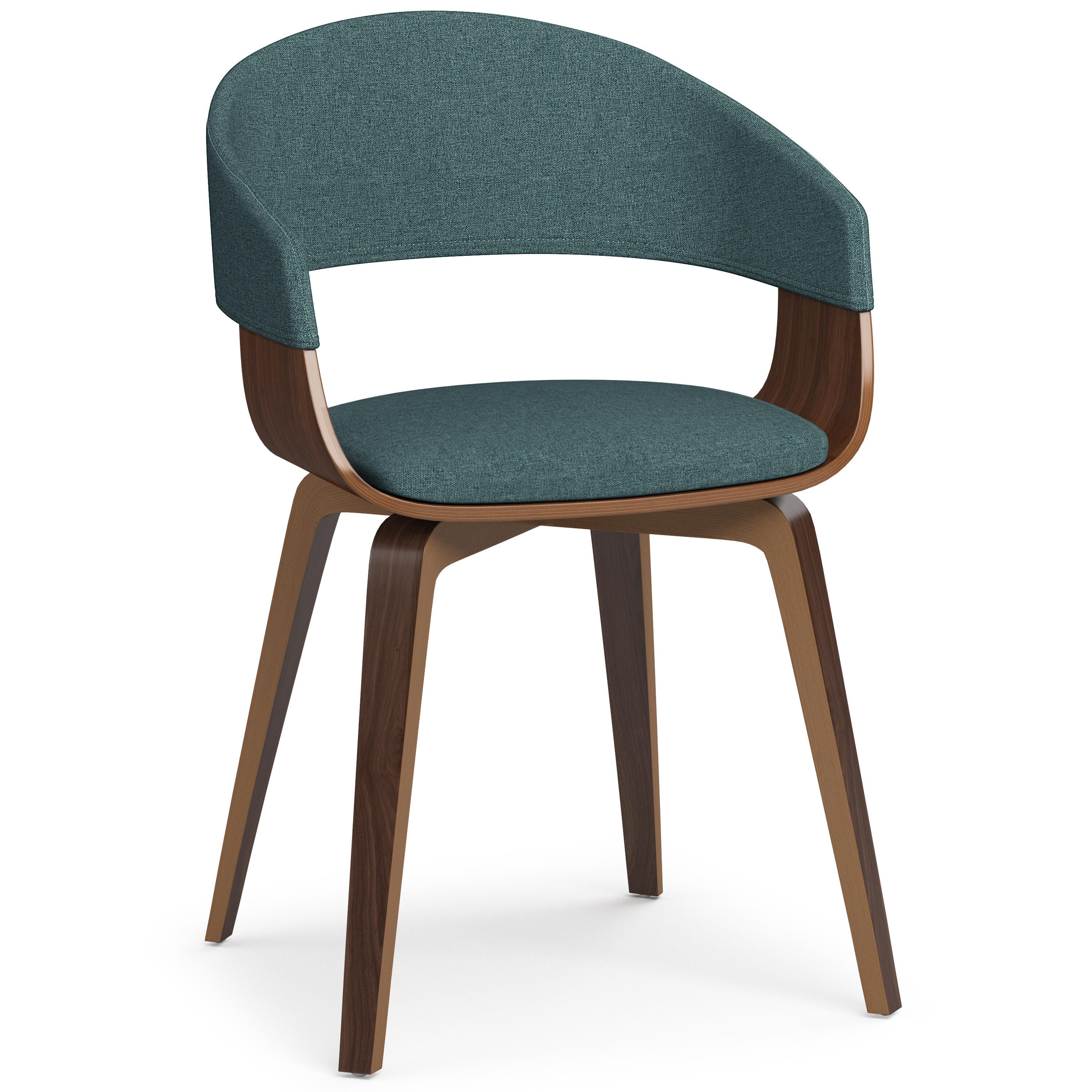 Simpli Home Lowell Dining Chair, Dark Blue, large