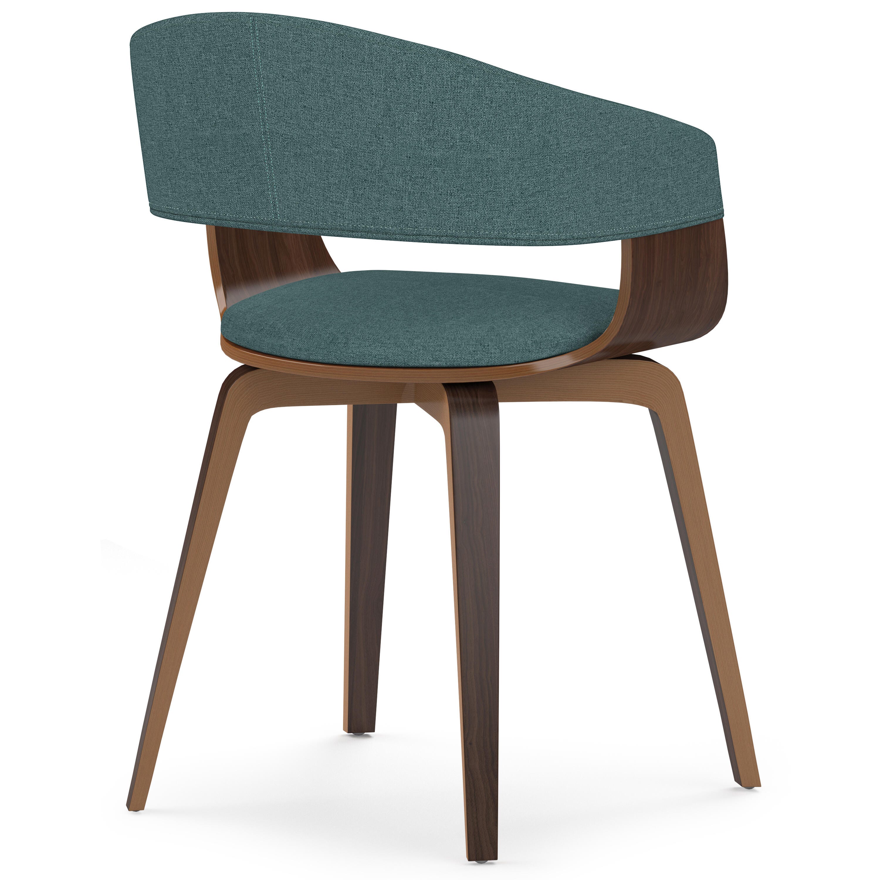 Simpli Home Lowell Dining Chair, Dark Blue, large