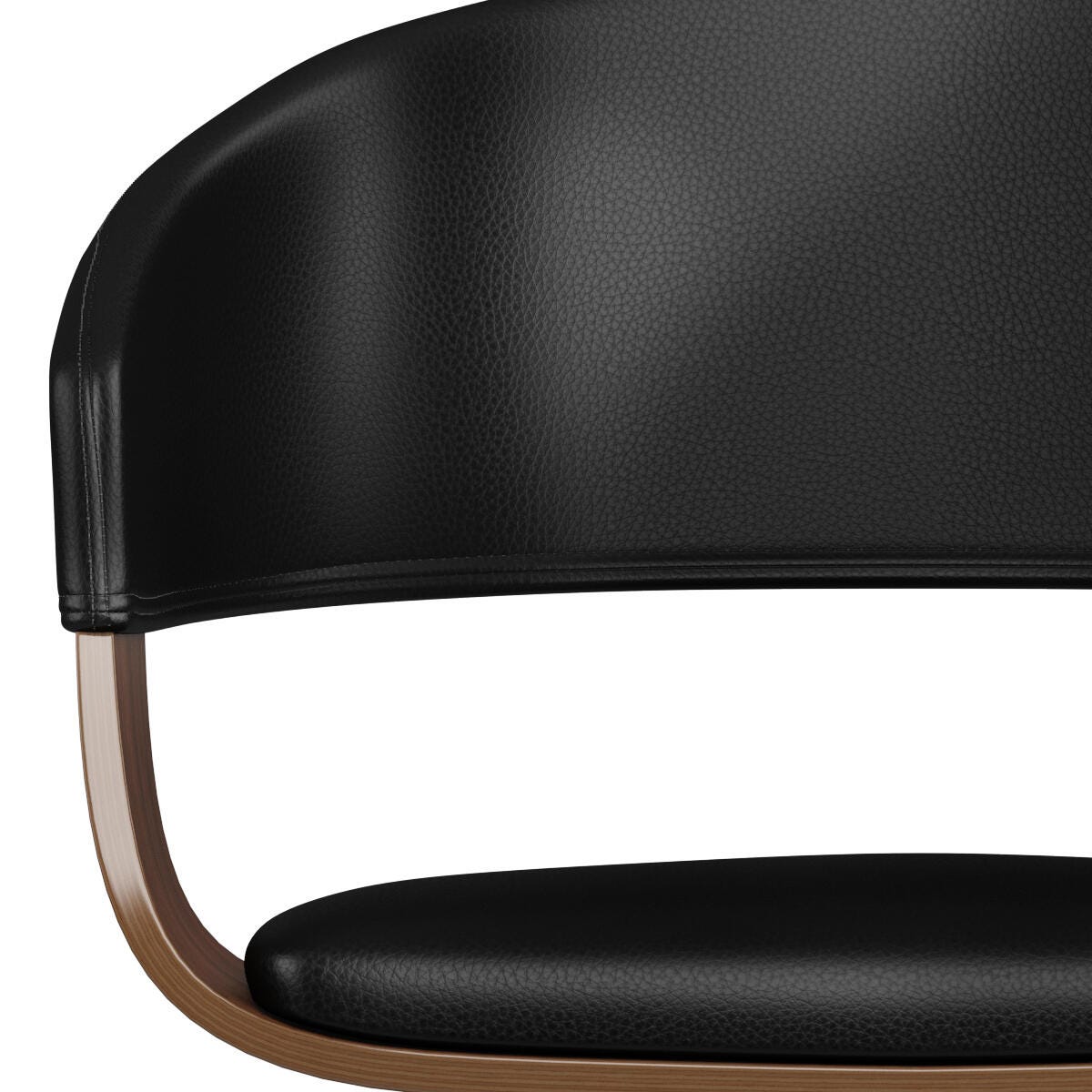 Simpli Home Lowell Dining Chair, Black, large