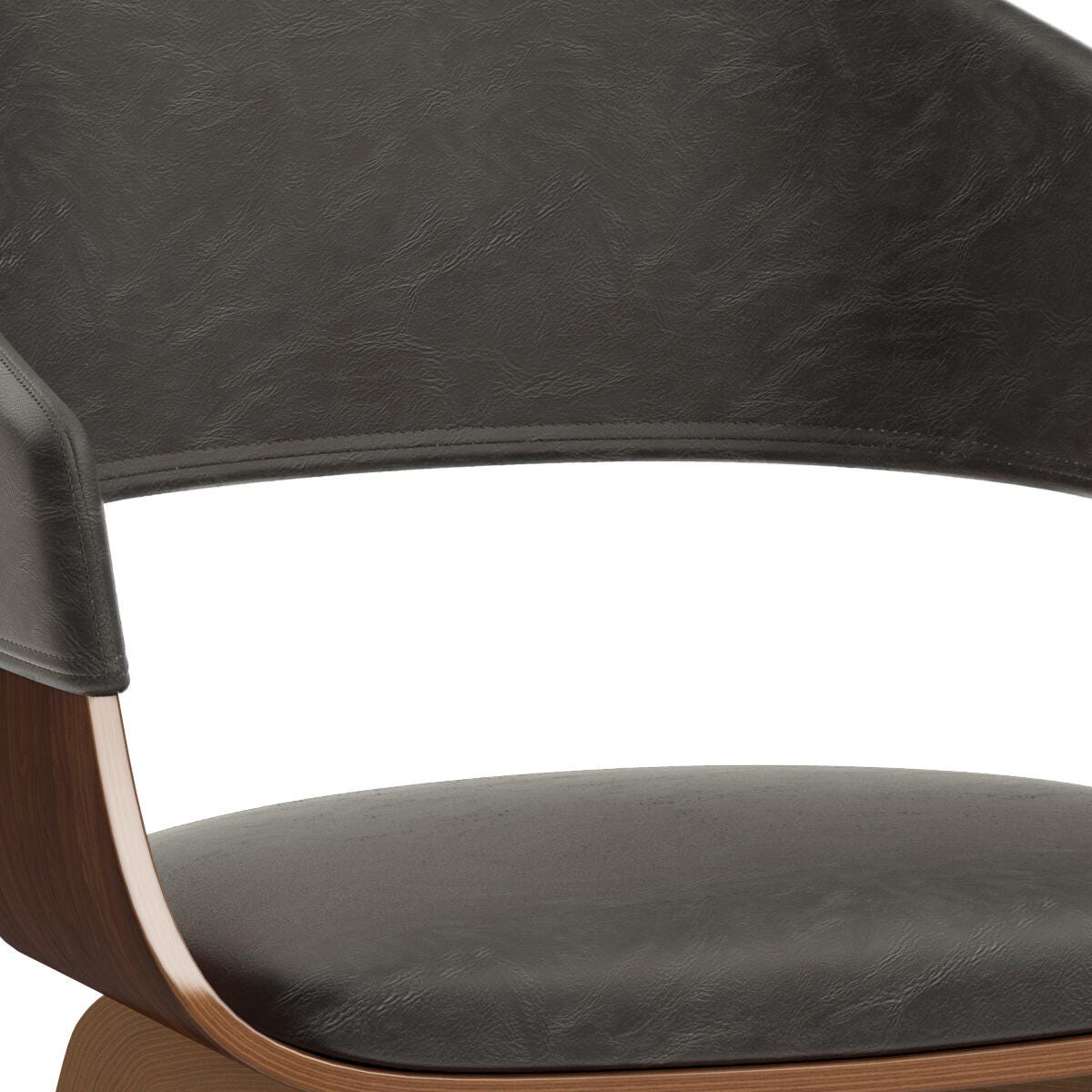 Simpli Home Lowell Dining Chair, Distressed Brown, large