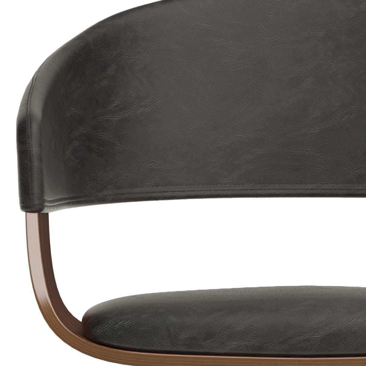 Simpli Home Lowell Dining Chair, Distressed Brown, large