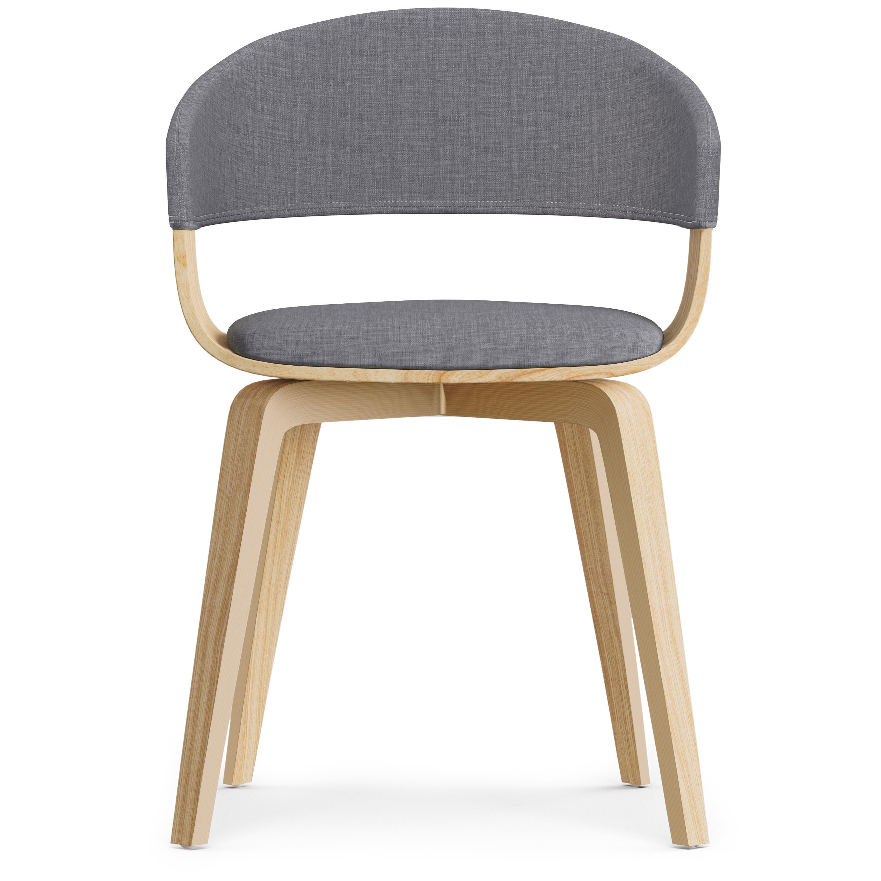 Simpli Home Lowell Dining Chair, Light Gray, large